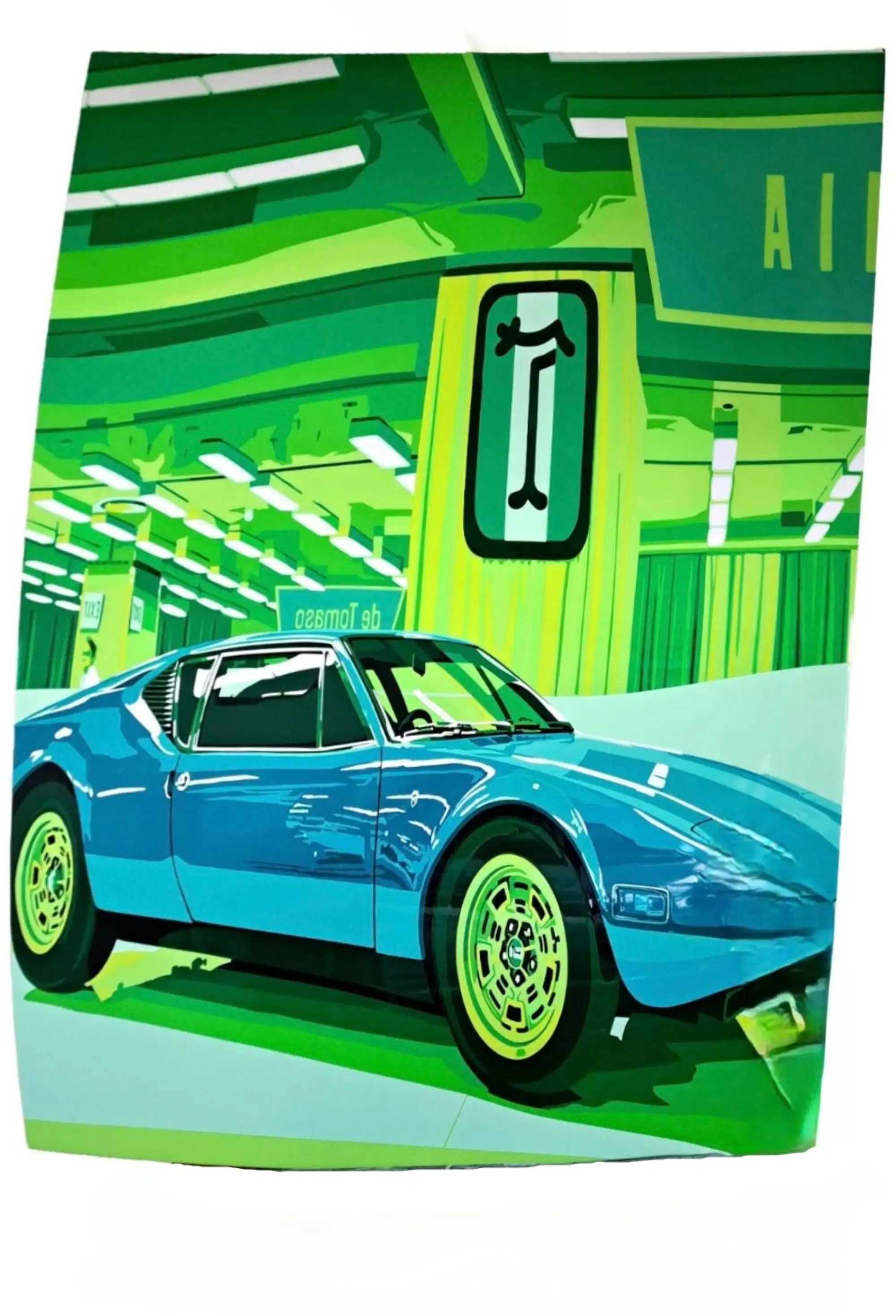 'Pantera '70' De Tomaso Bonnet with Hand-Cut Vinyl Artwork -For Sale