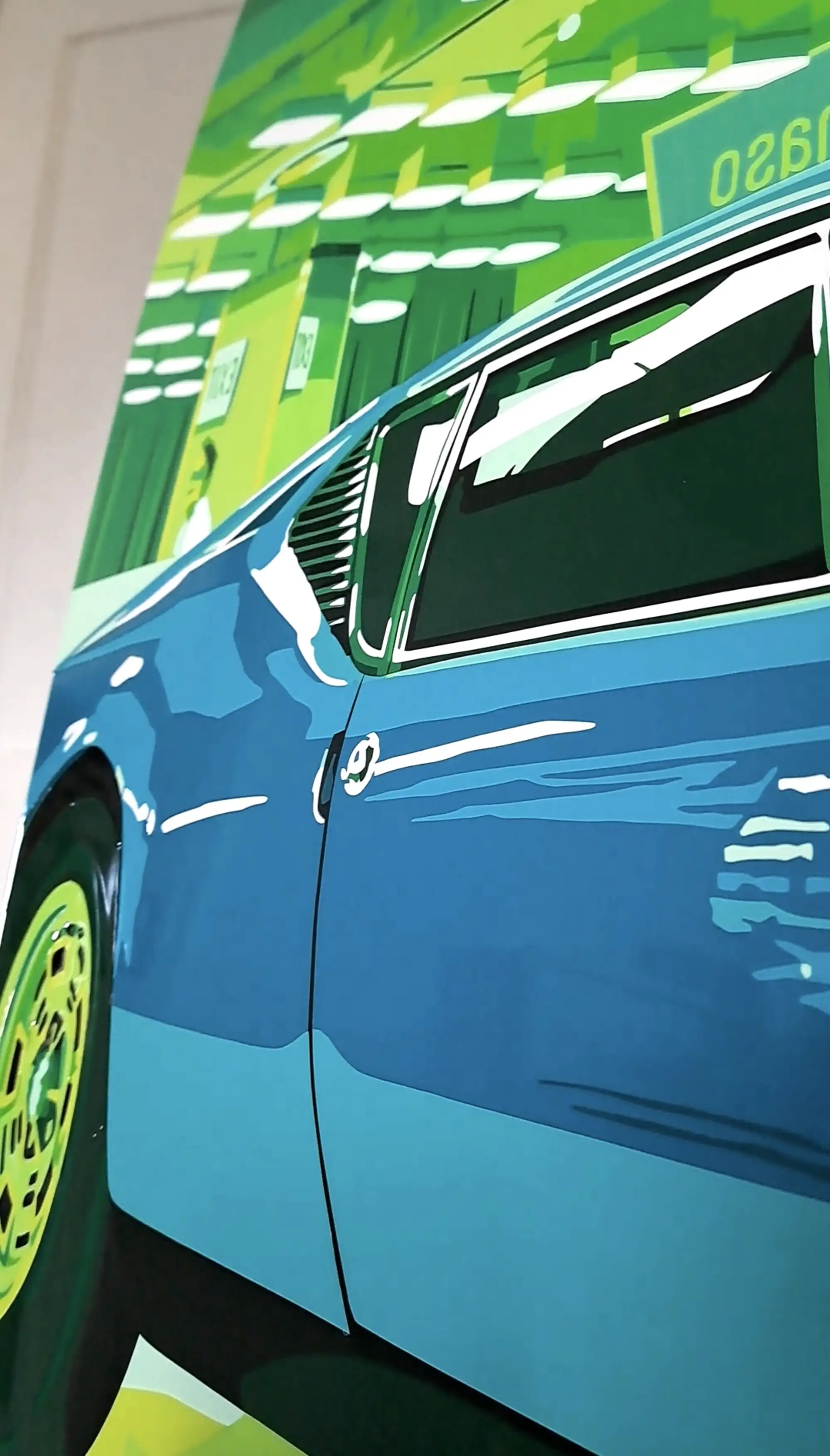 'Pantera '70' De Tomaso Bonnet with Hand-Cut Vinyl Artwork -For Sale