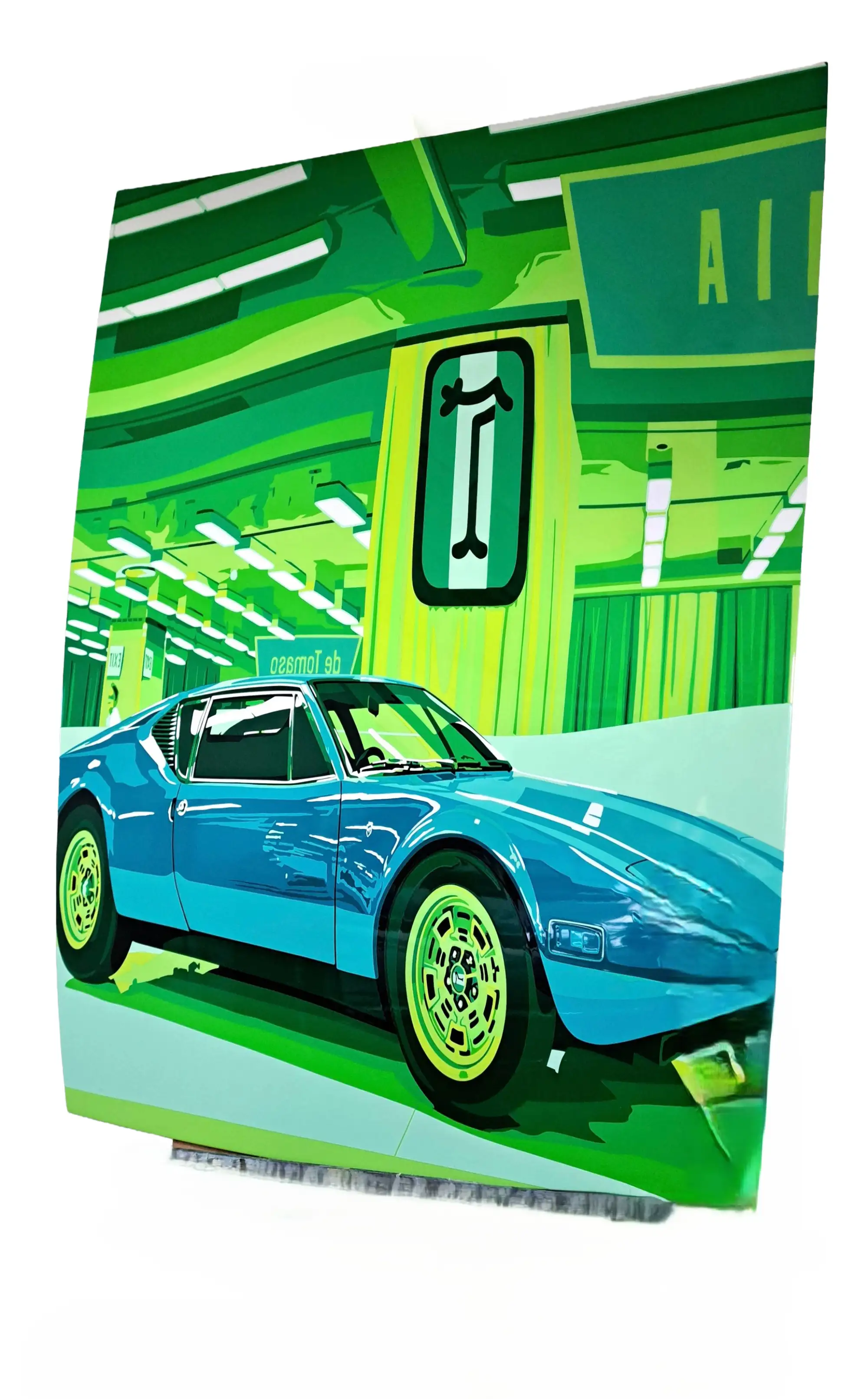 'Pantera '70' De Tomaso Bonnet with Hand-Cut Vinyl Artwork -For Sale