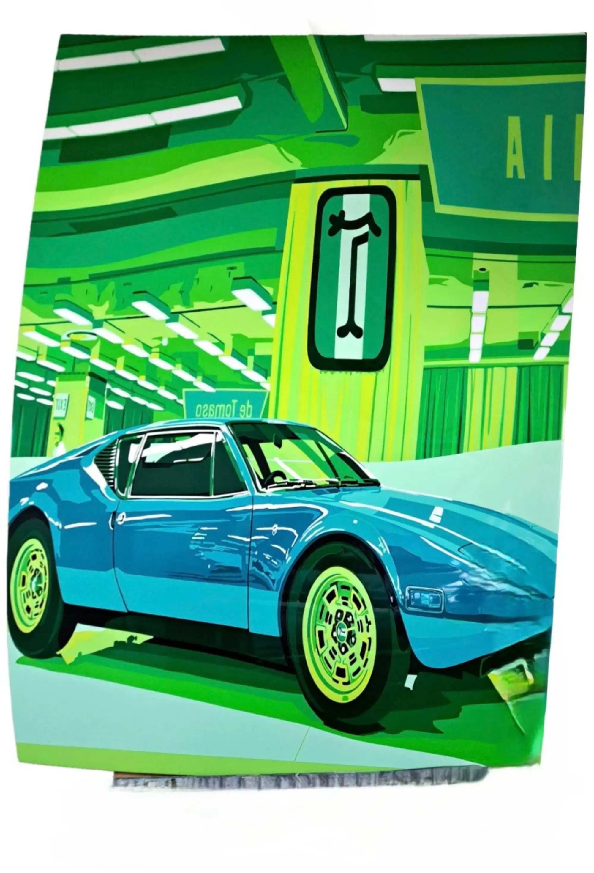 'Pantera '70' De Tomaso Bonnet with Hand-Cut Vinyl Artwork -For Sale