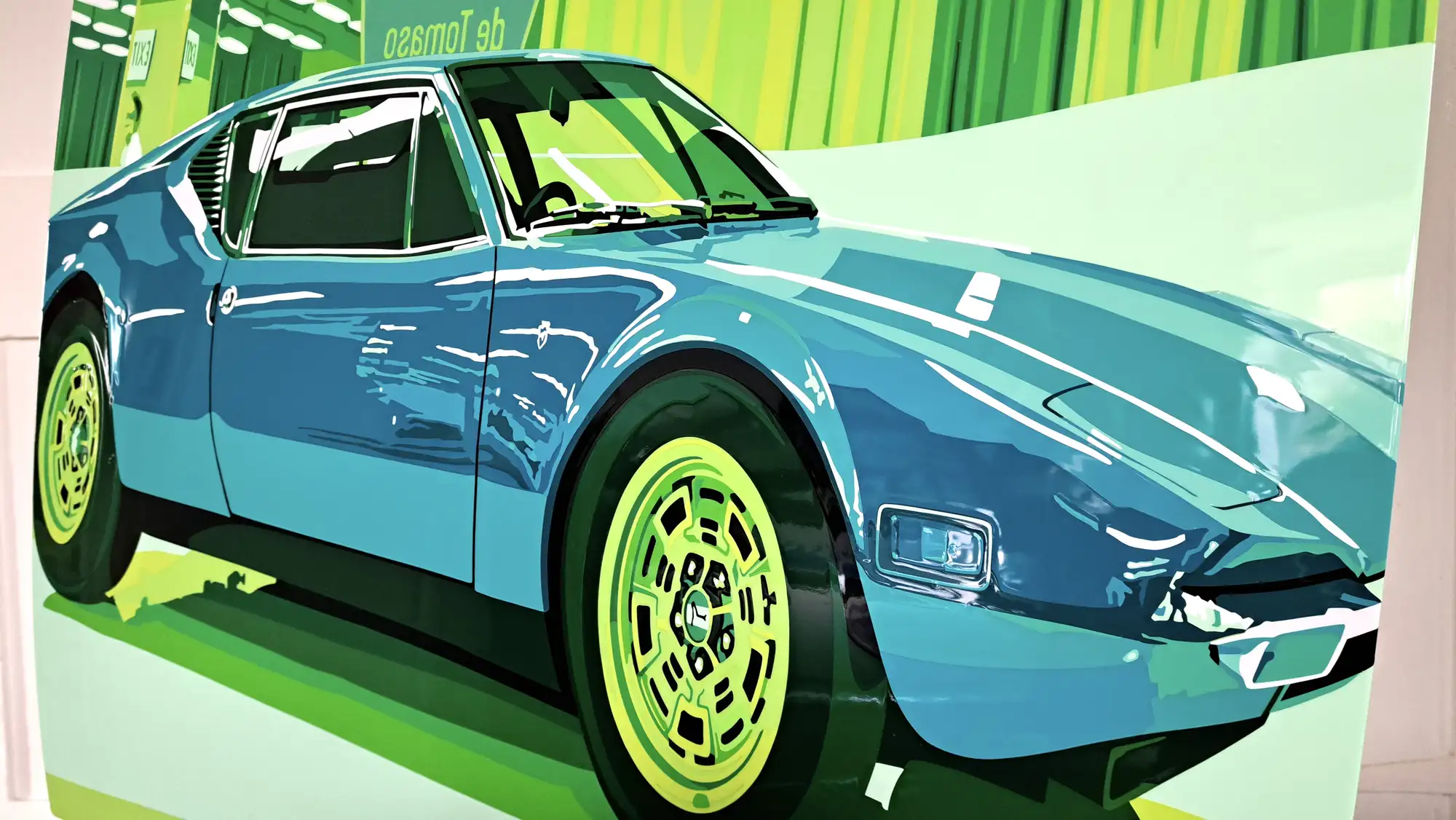 'Pantera '70' De Tomaso Bonnet with Hand-Cut Vinyl Artwork -For Sale