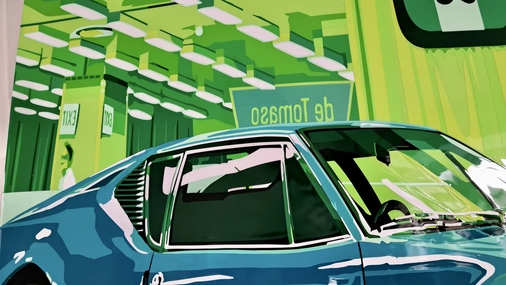 'Pantera '70' De Tomaso Bonnet with Hand-Cut Vinyl Artwork -For Sale