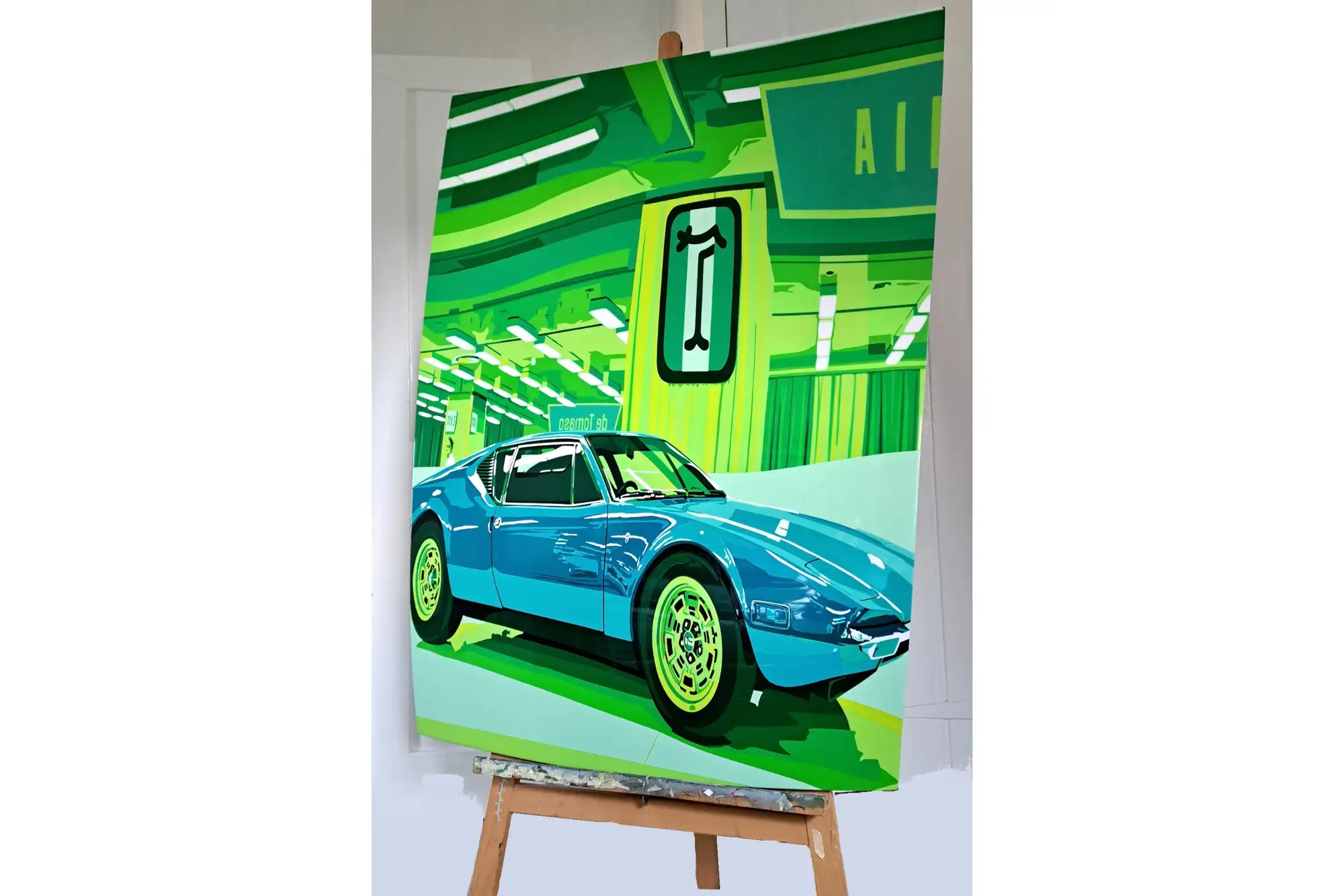'Pantera '70' De Tomaso Bonnet with Hand-Cut Vinyl Artwork -For Sale