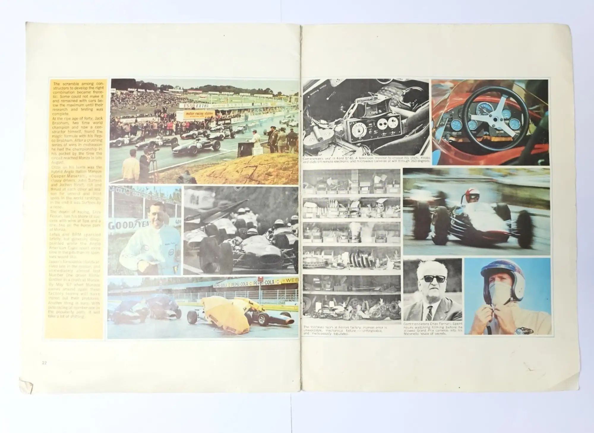 Watercolour Storyboards from the famous 1966 film Grand Prix-For Sale