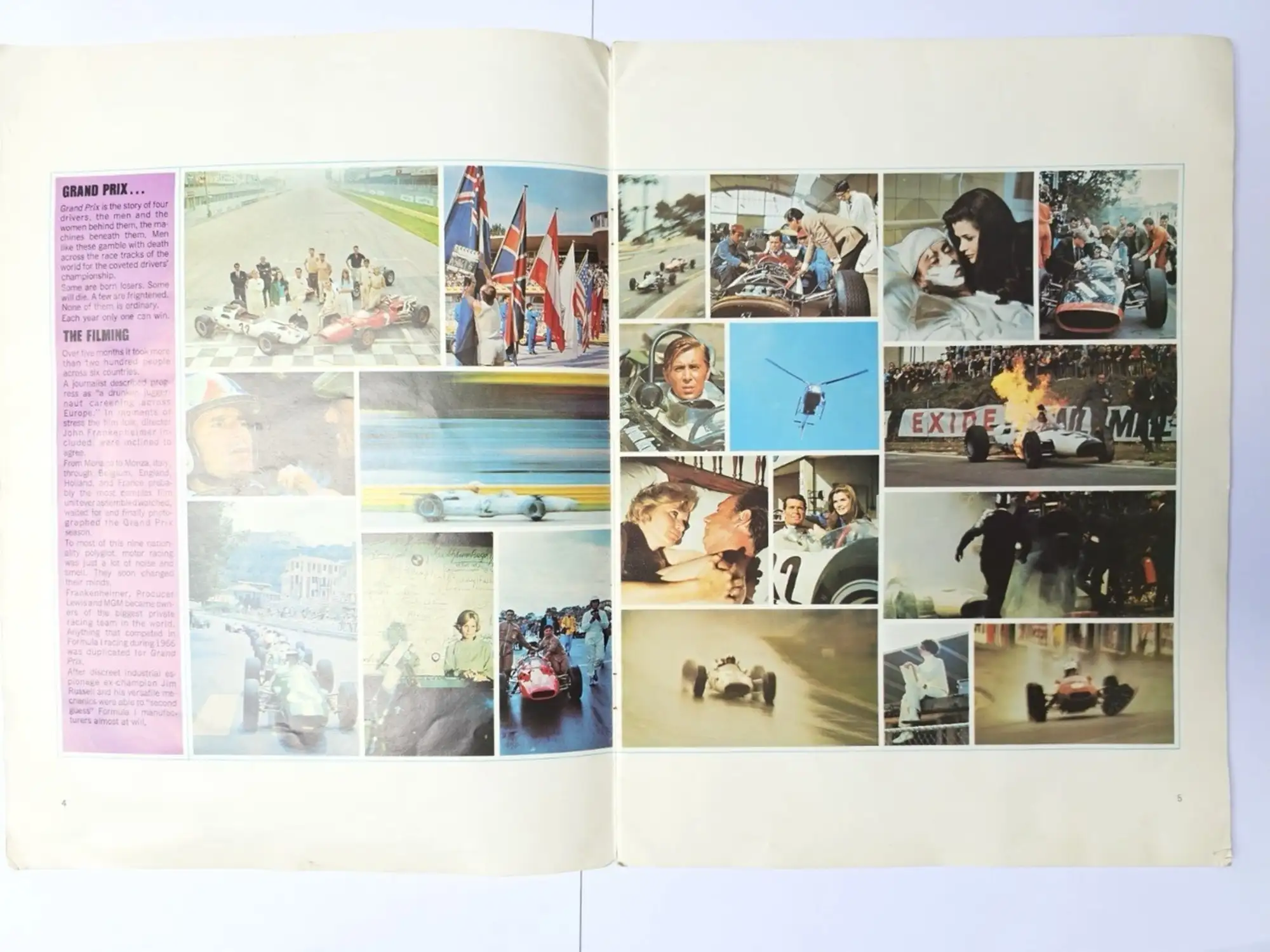 Watercolour Storyboards from the famous 1966 film Grand Prix-For Sale