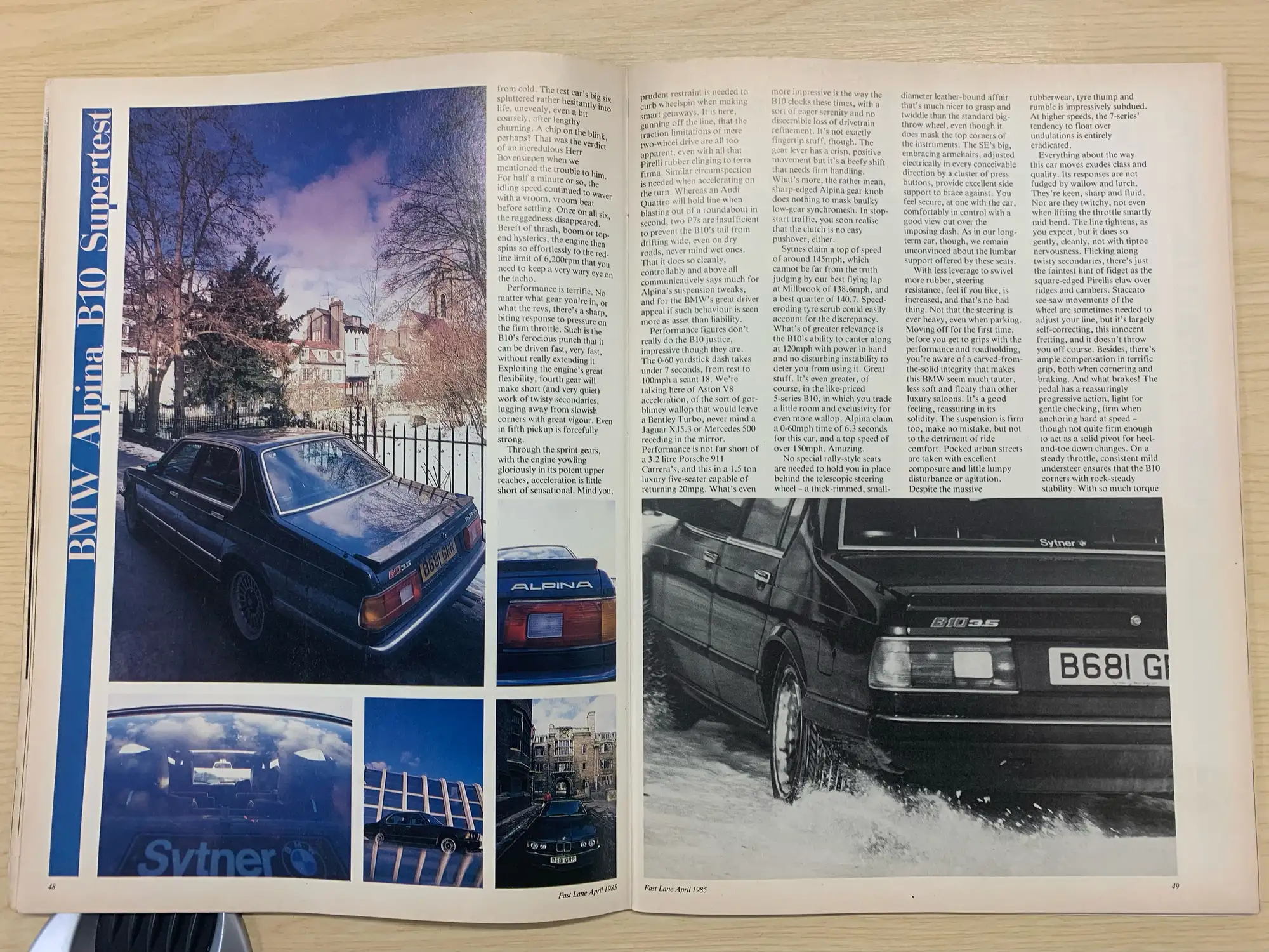 1985 BMW 735 (E23) Alpina B10 3.5  -Sold