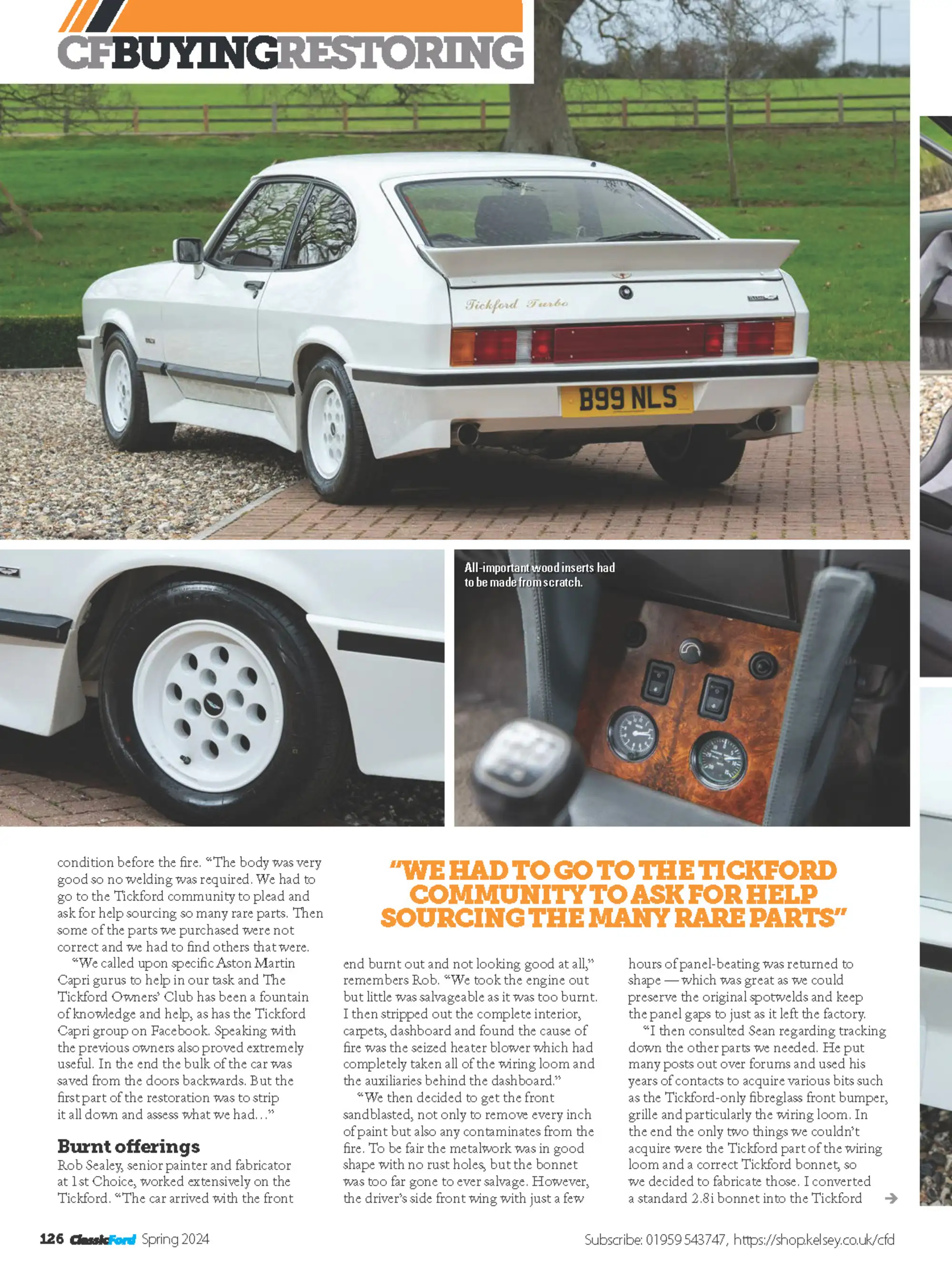 1984 Ford Tickford Capri-For Sale