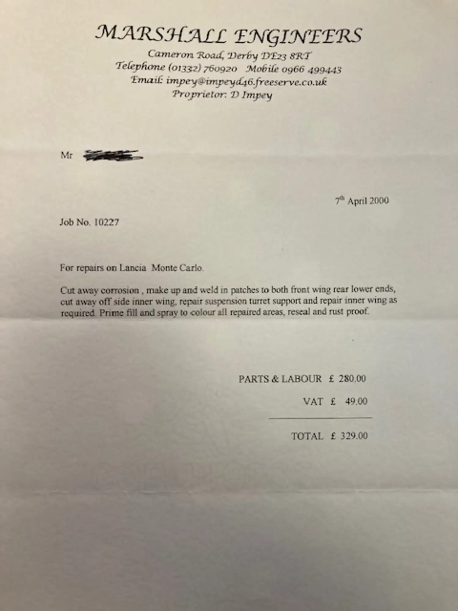 1977 Lancia Beta Montecarlo Spider Series I-Sold