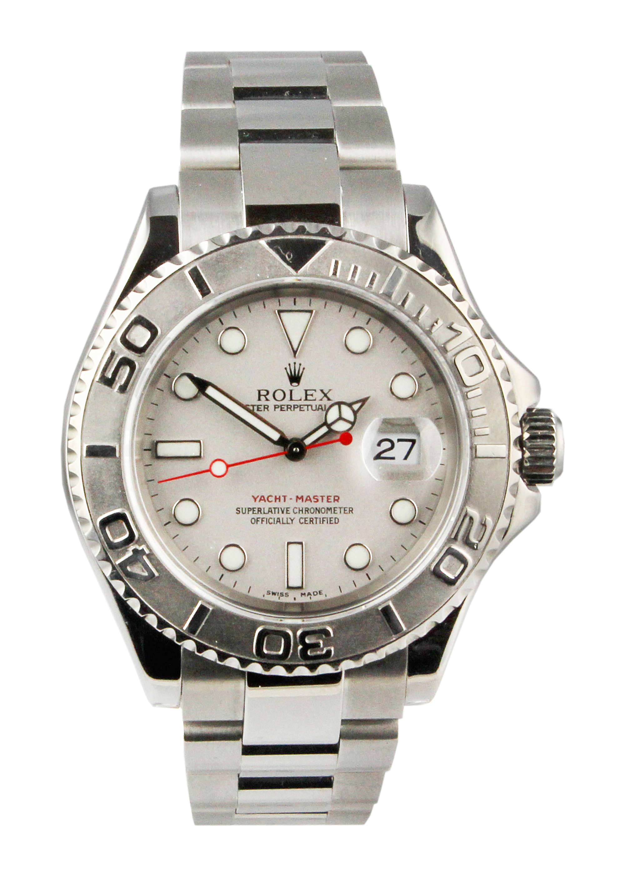 2004 Rolex Yachtmaster Stainless Steel and Platinum. Complet-Auction Lot