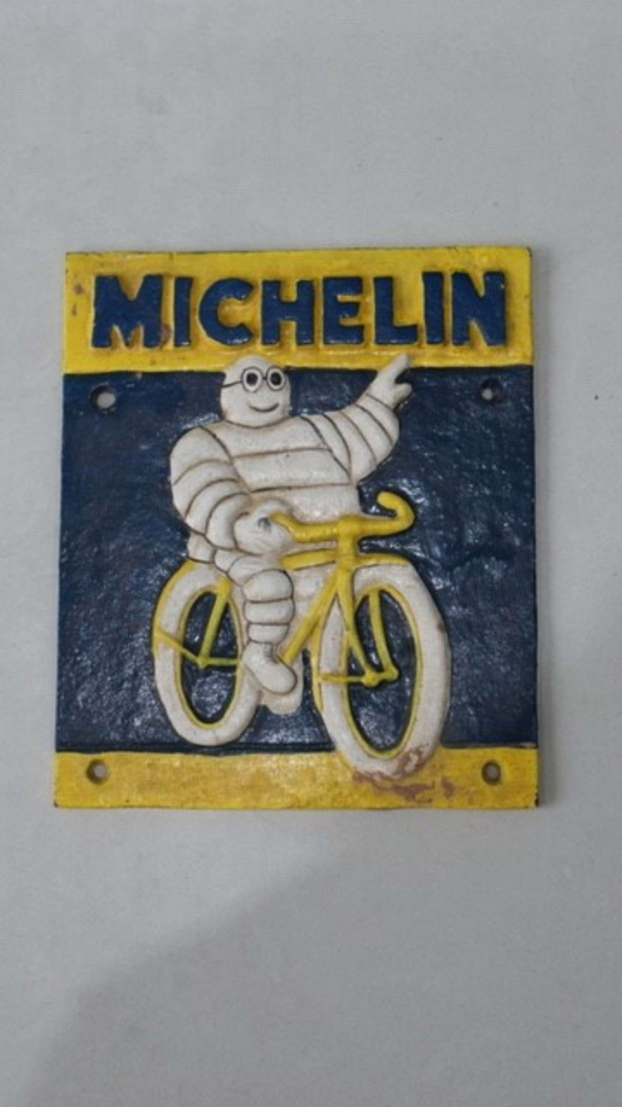 Michelin Man wall plaque.-Sold