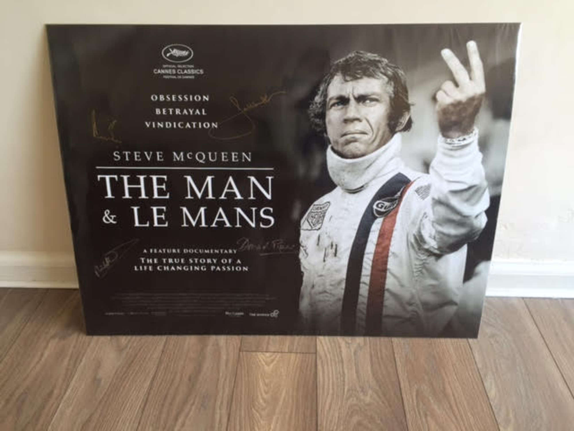 Steve Mcqueen movie poster-Sold