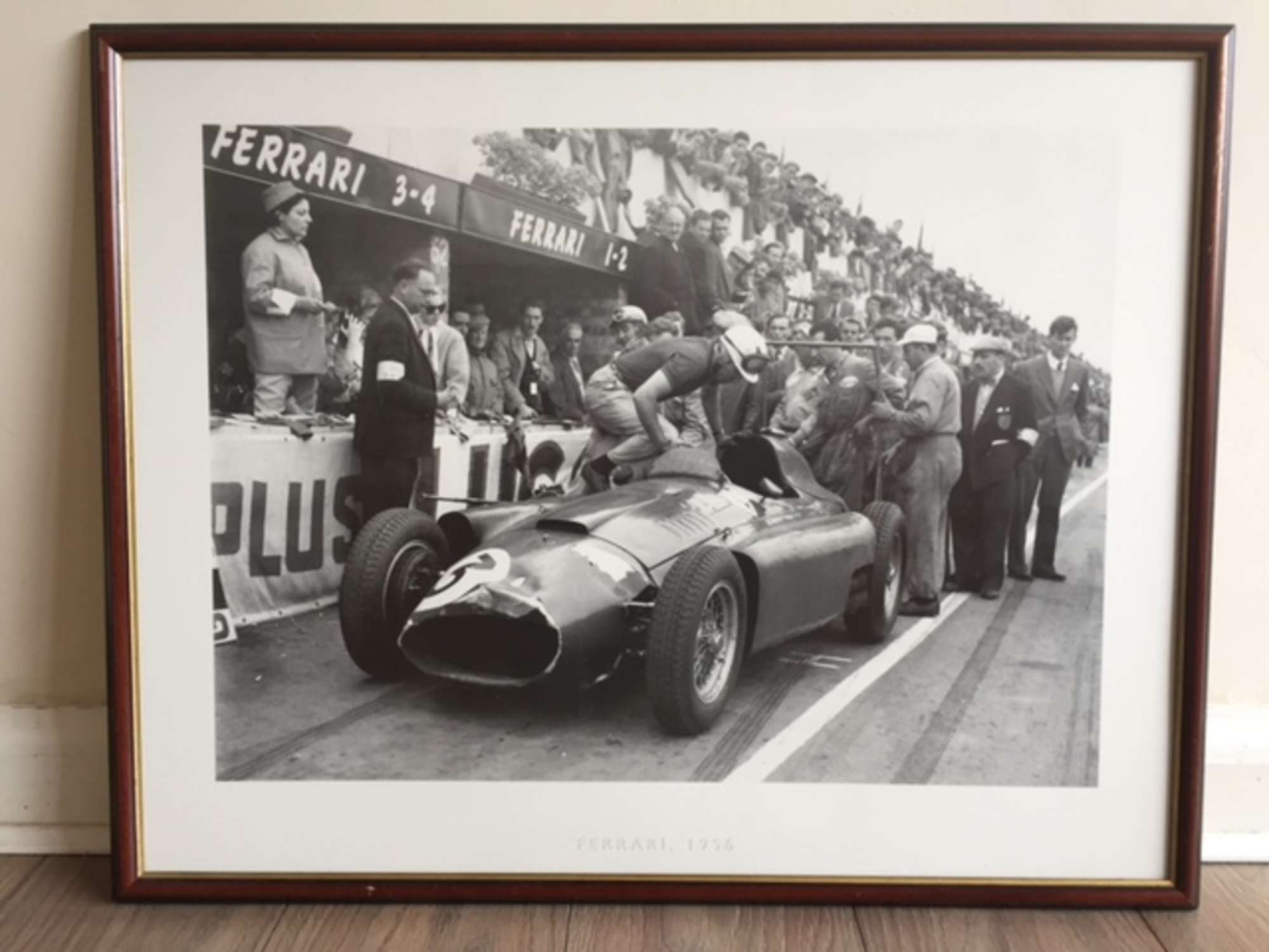 Ferrari D50 - 1956 British GP print.-Auction Lot