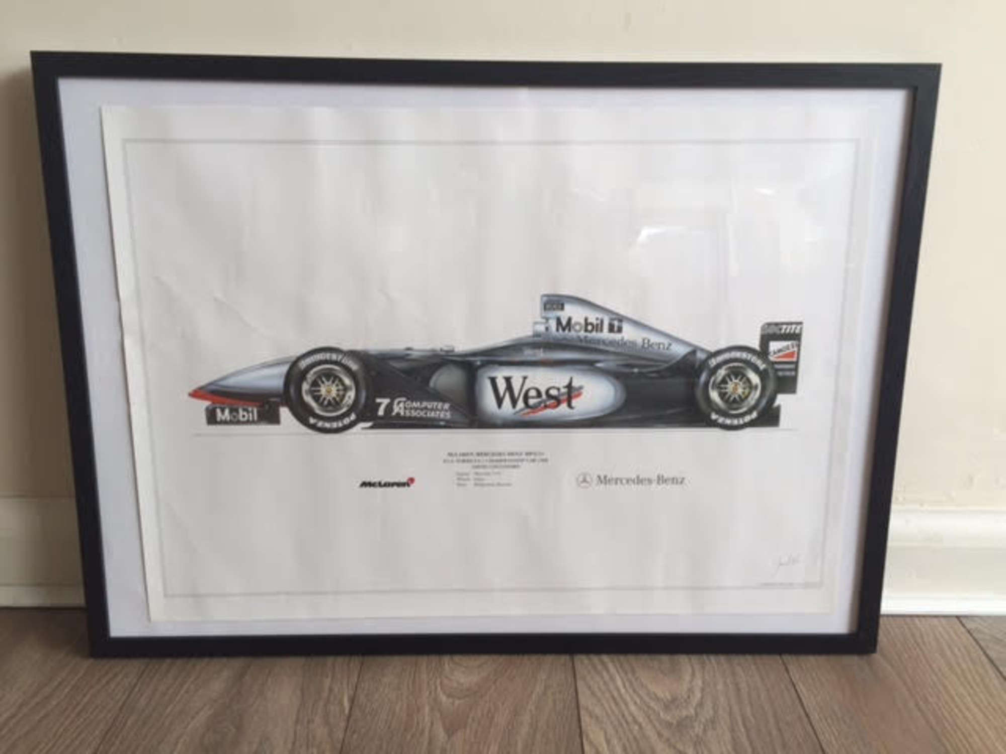 David Coulthard's Mclaren MP4/13 1998 print.-Sold