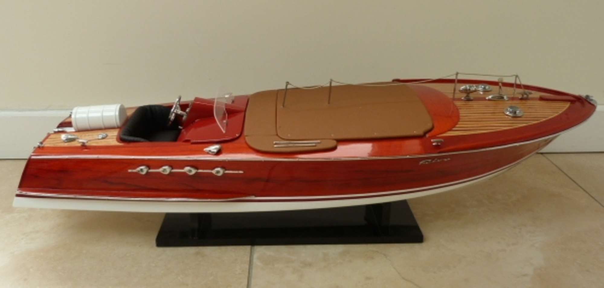 Riva Aquarama Zoom scale model boat.-Sold