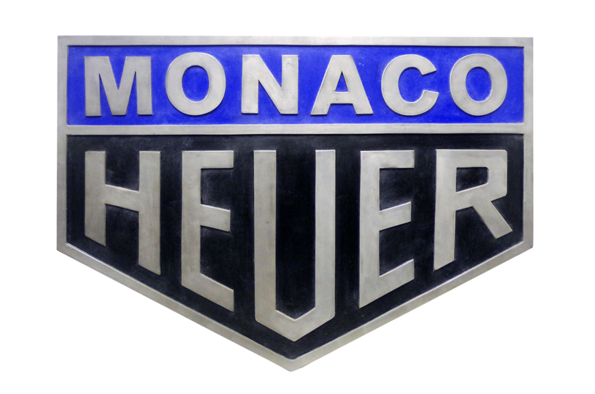 Cold Caste Aluminium Heuer Monaco Watch Plaque-Sold