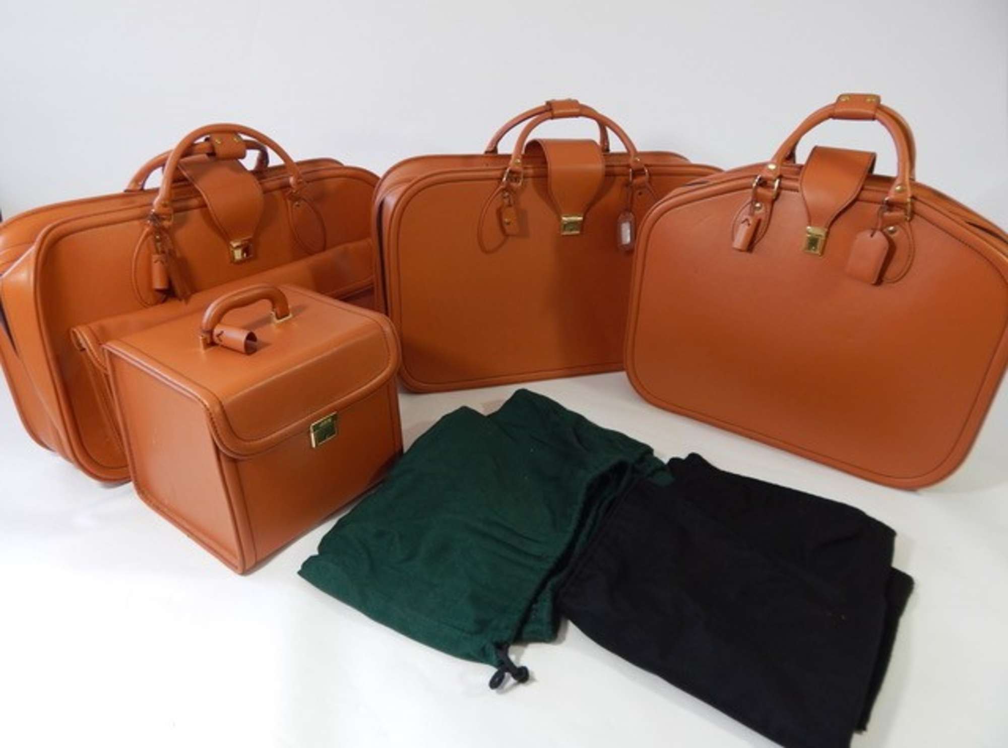 Ferrari 456 Schedoni Leather Luggage Set. -Sold