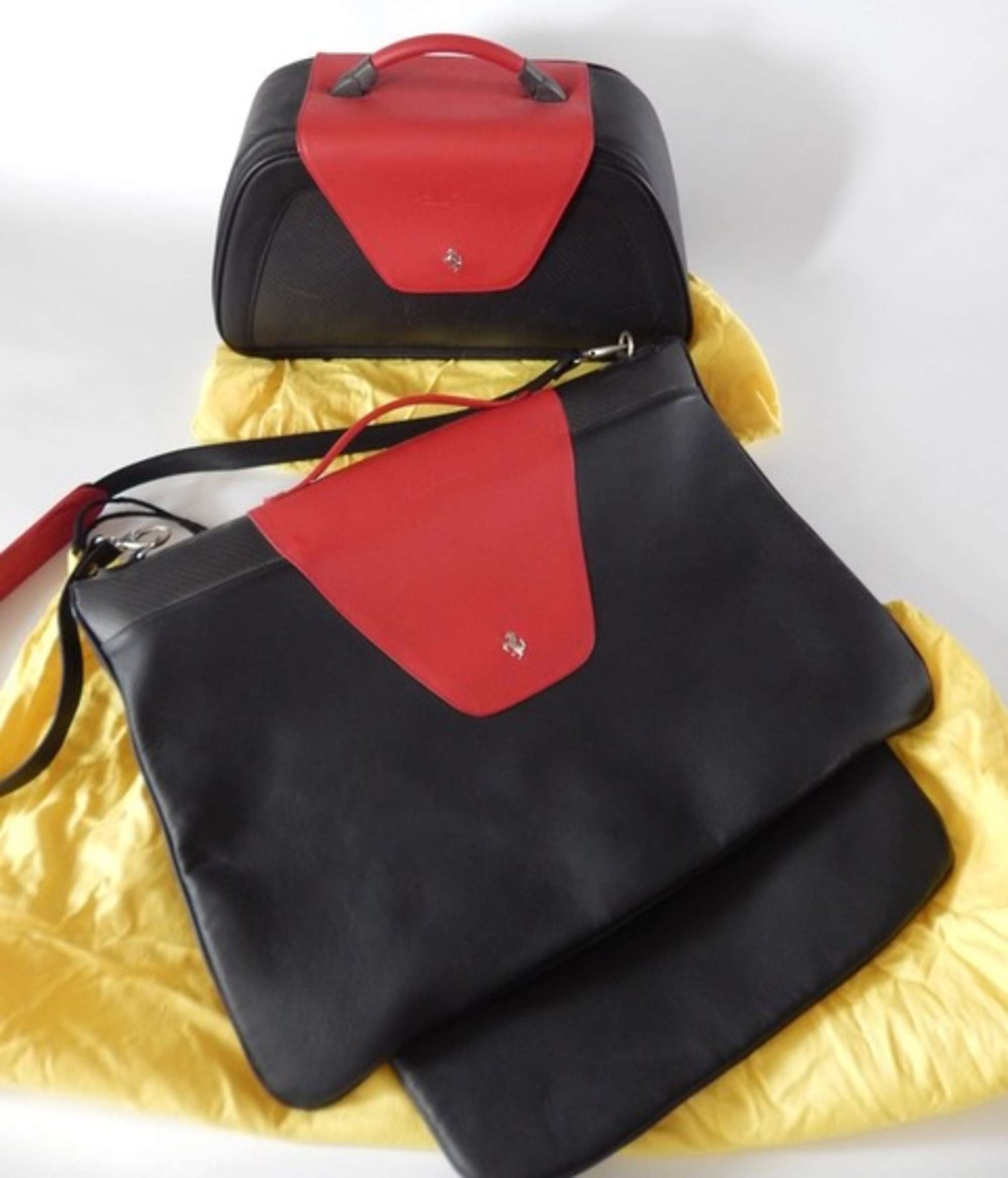 Ferrari Enzo. Schedoni Leather Luggage Set.-Sold