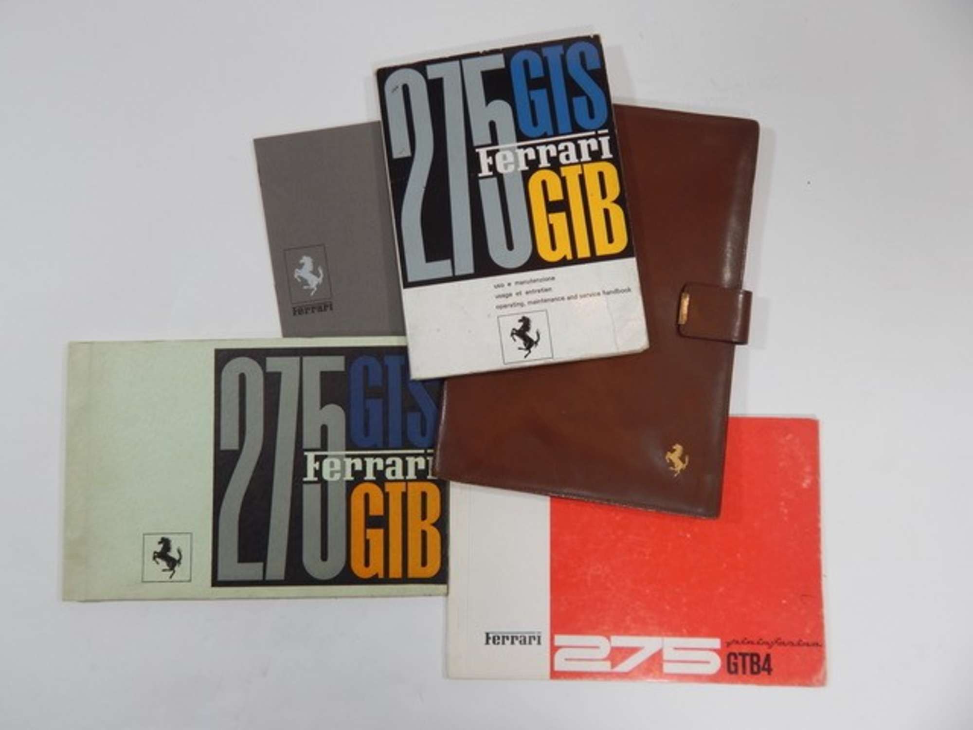 Complete Ferrari 275 Pouch Manual Set-Auction Lot