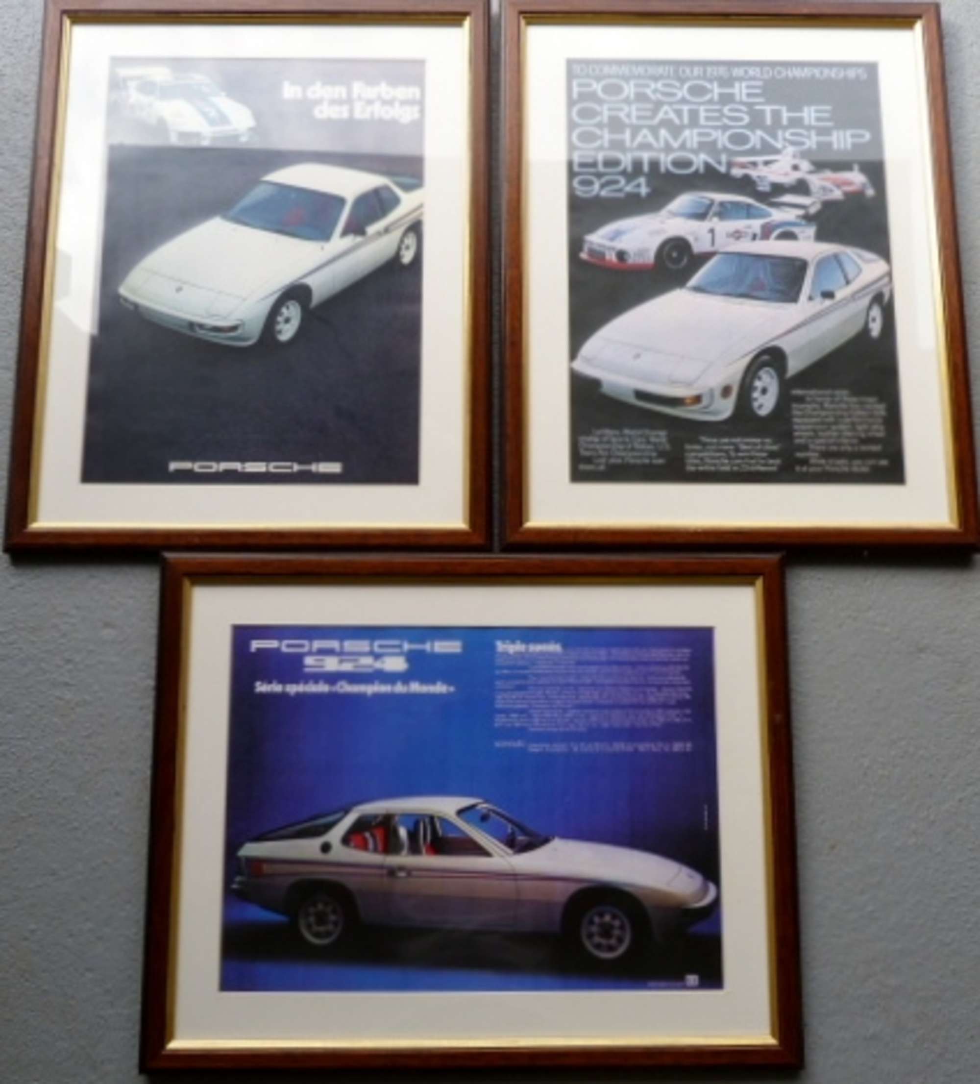 Trio of Martini Porsche prints.-Auction Lot