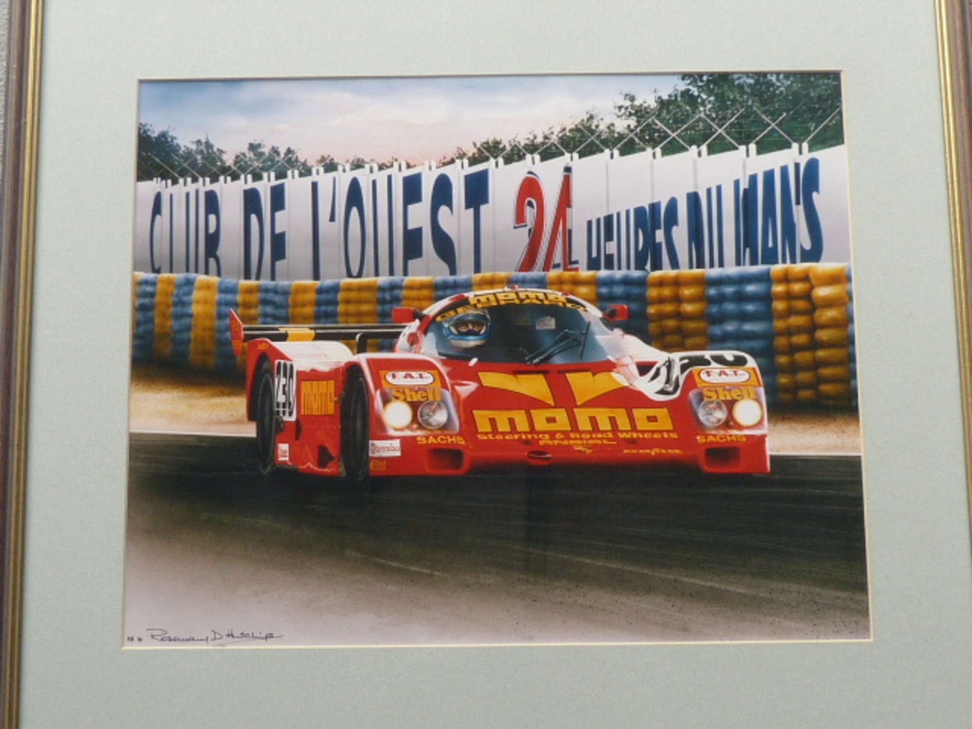 Momo Porsche 962 print.-Auction Lot
