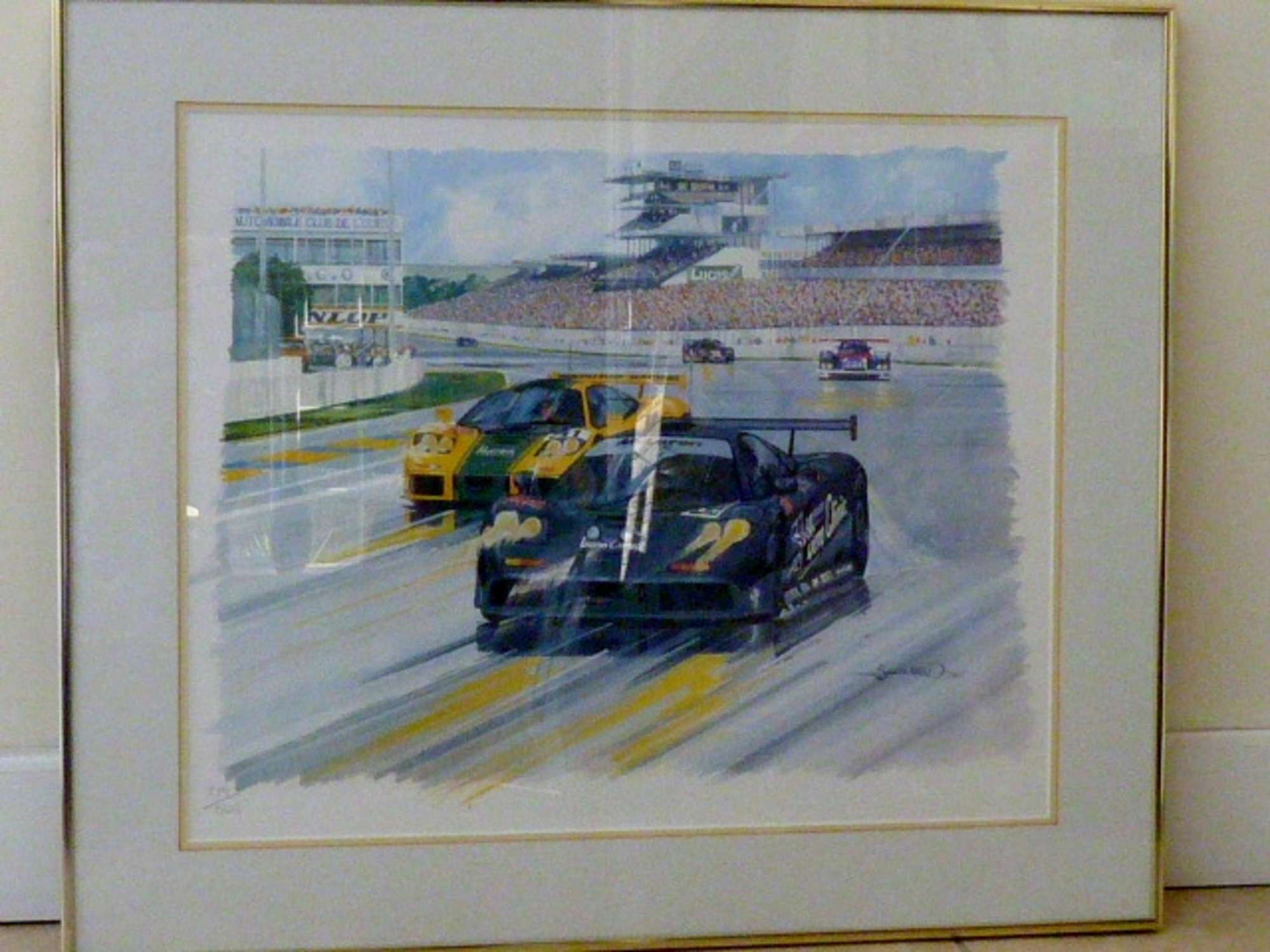 'Mclaren at Le Mans'.  Colour print.-Auction Lot