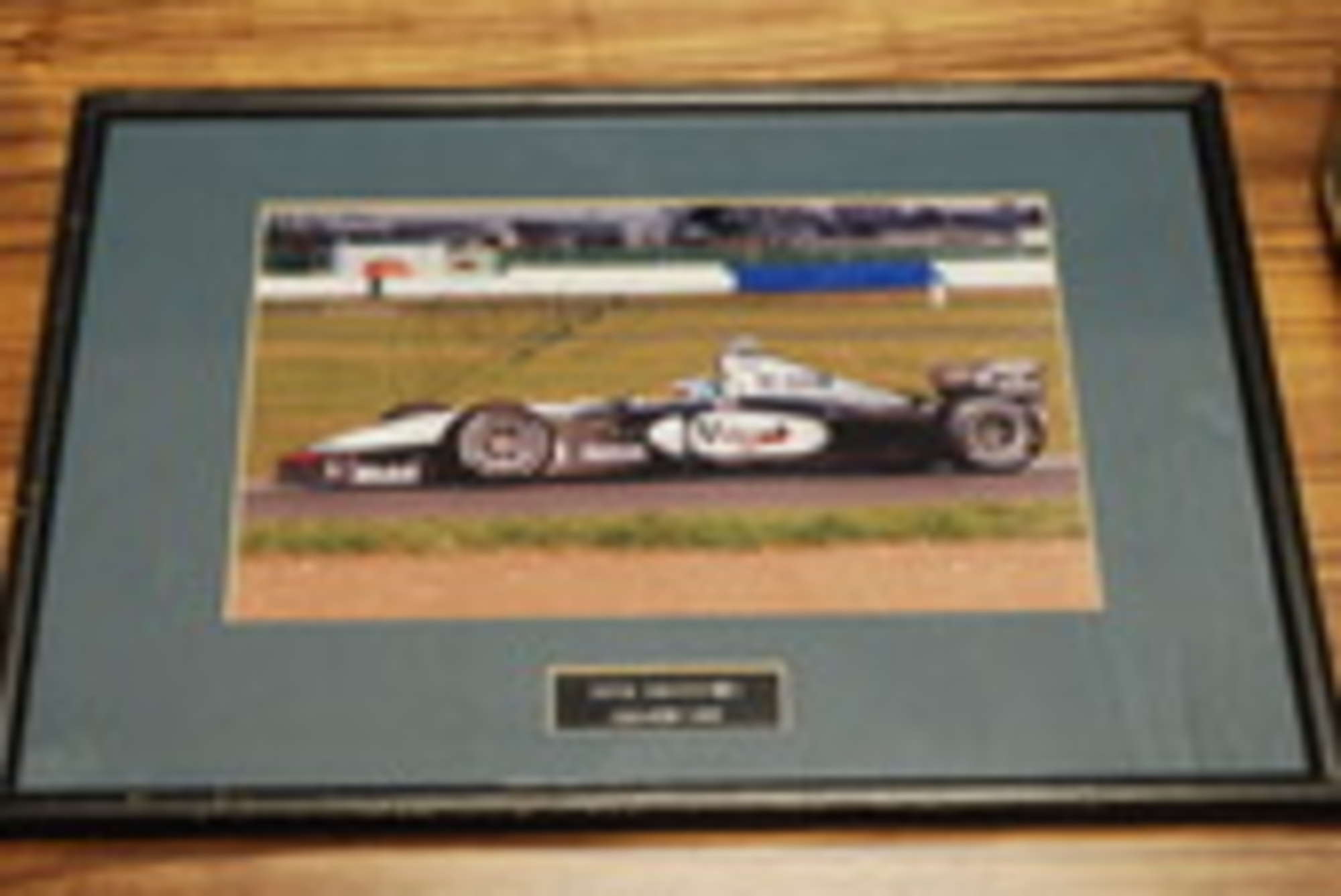 Nigel Mansell & Mika Hakkinen signed photographs-Sold