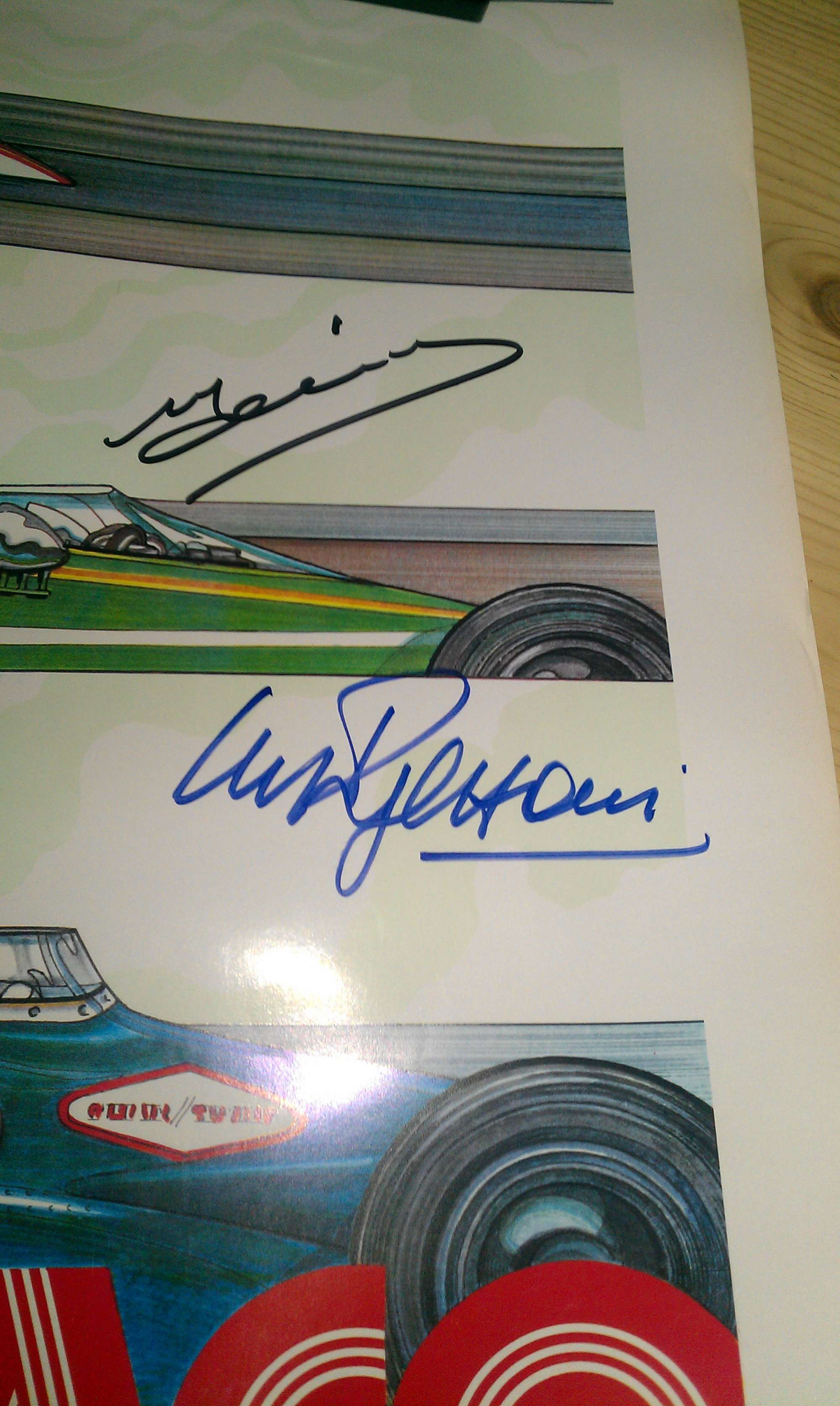 Reprinted 1973 Monaco Grand Prix poster signed by Regazzoni -Auction Lot