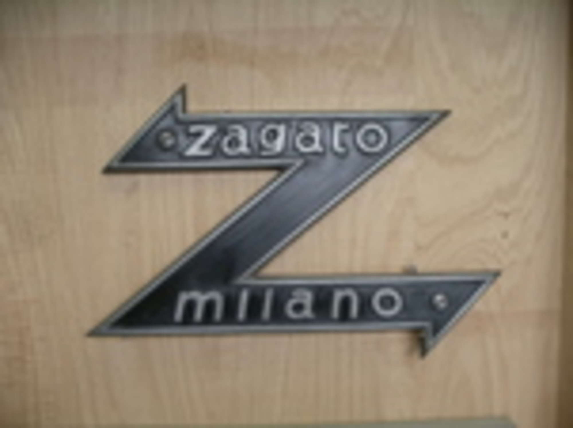 'Aston Martin' Wings & 'Zagato' hanging wall signs-Sold