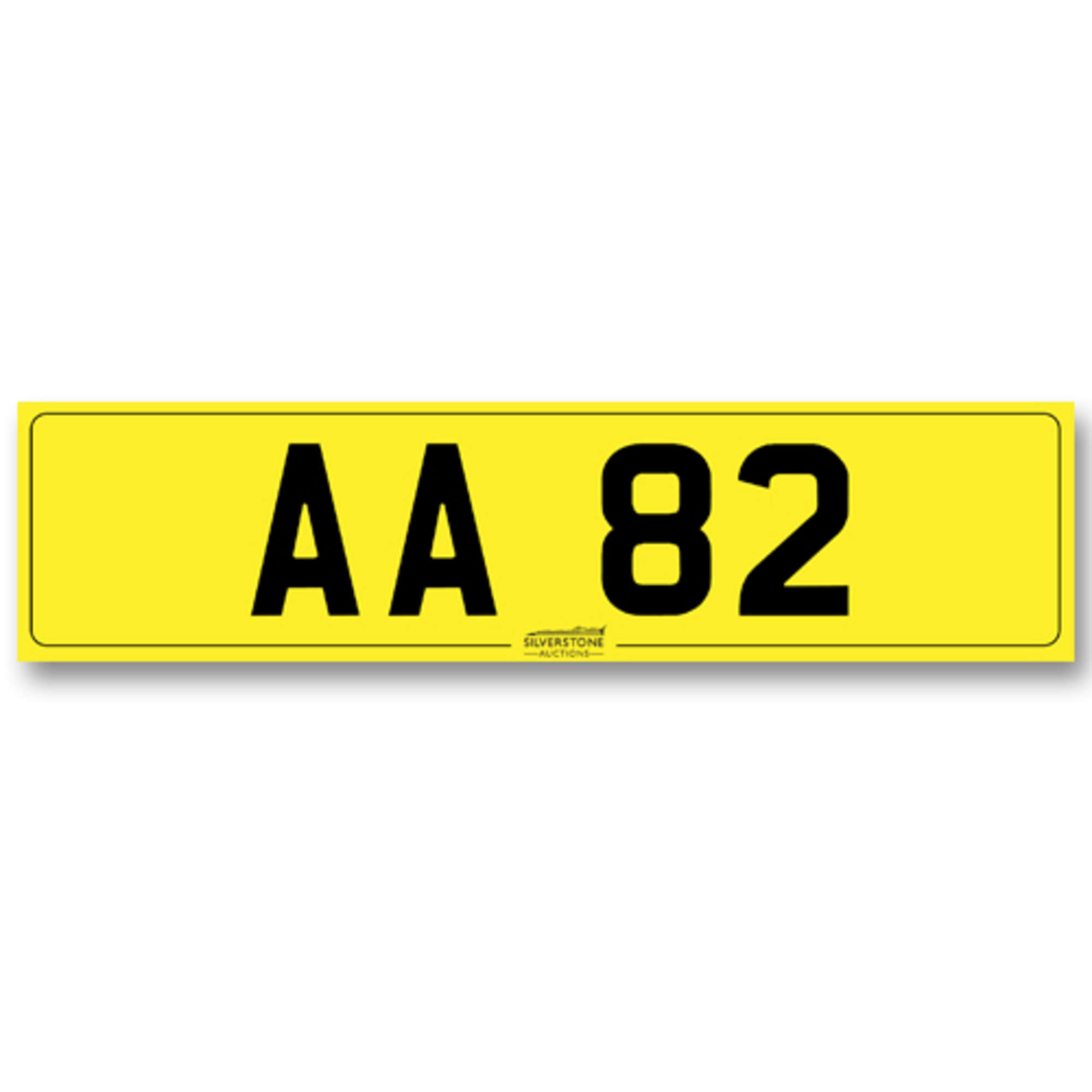 Vintage number plate ' AA 82'-Auction Lot