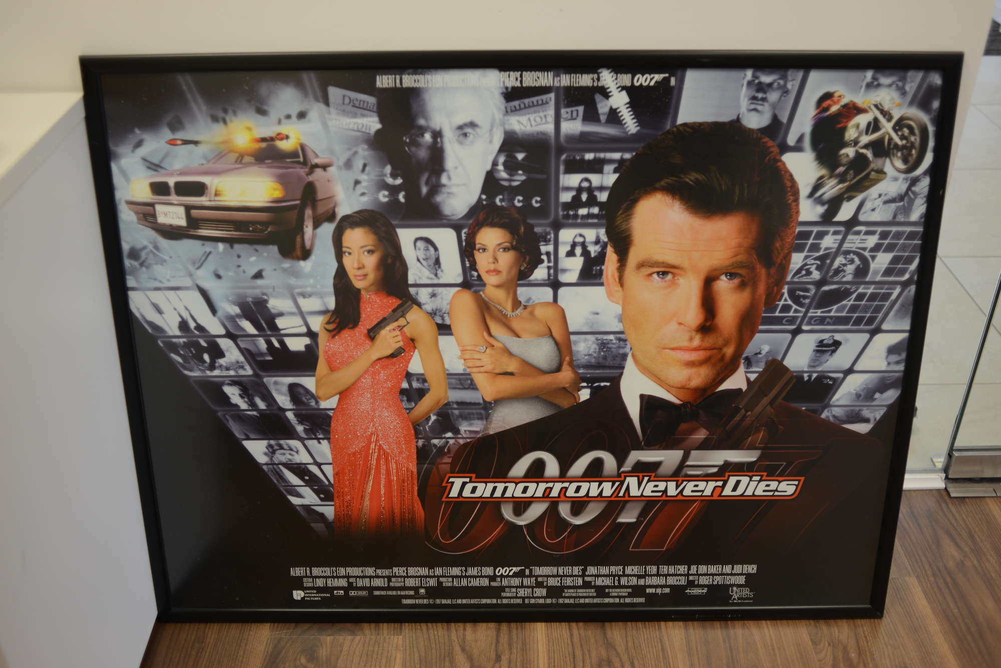 A selection of James Bond '007' framed posters-Sold