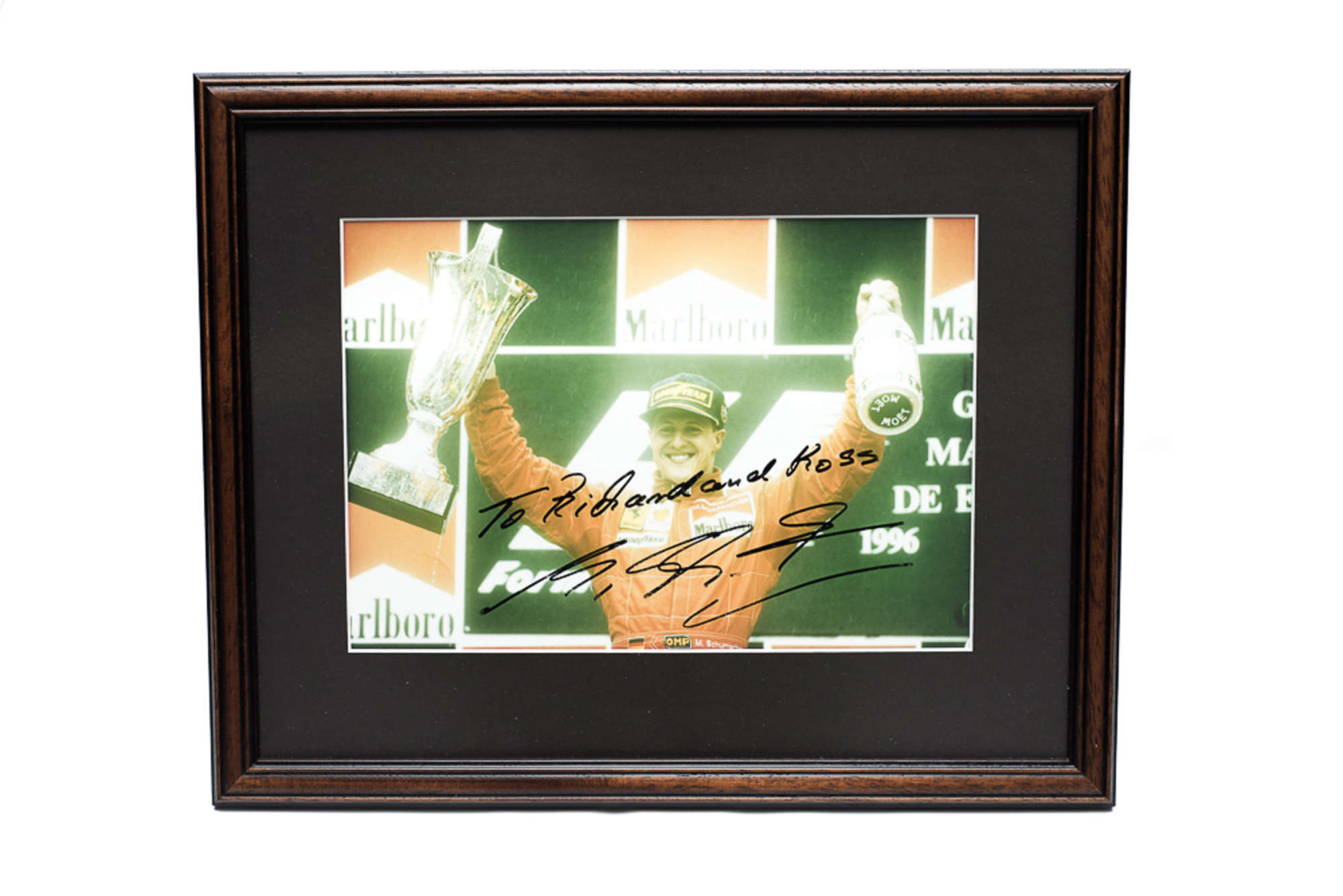 Michael Schumacher signed photograph-Sold