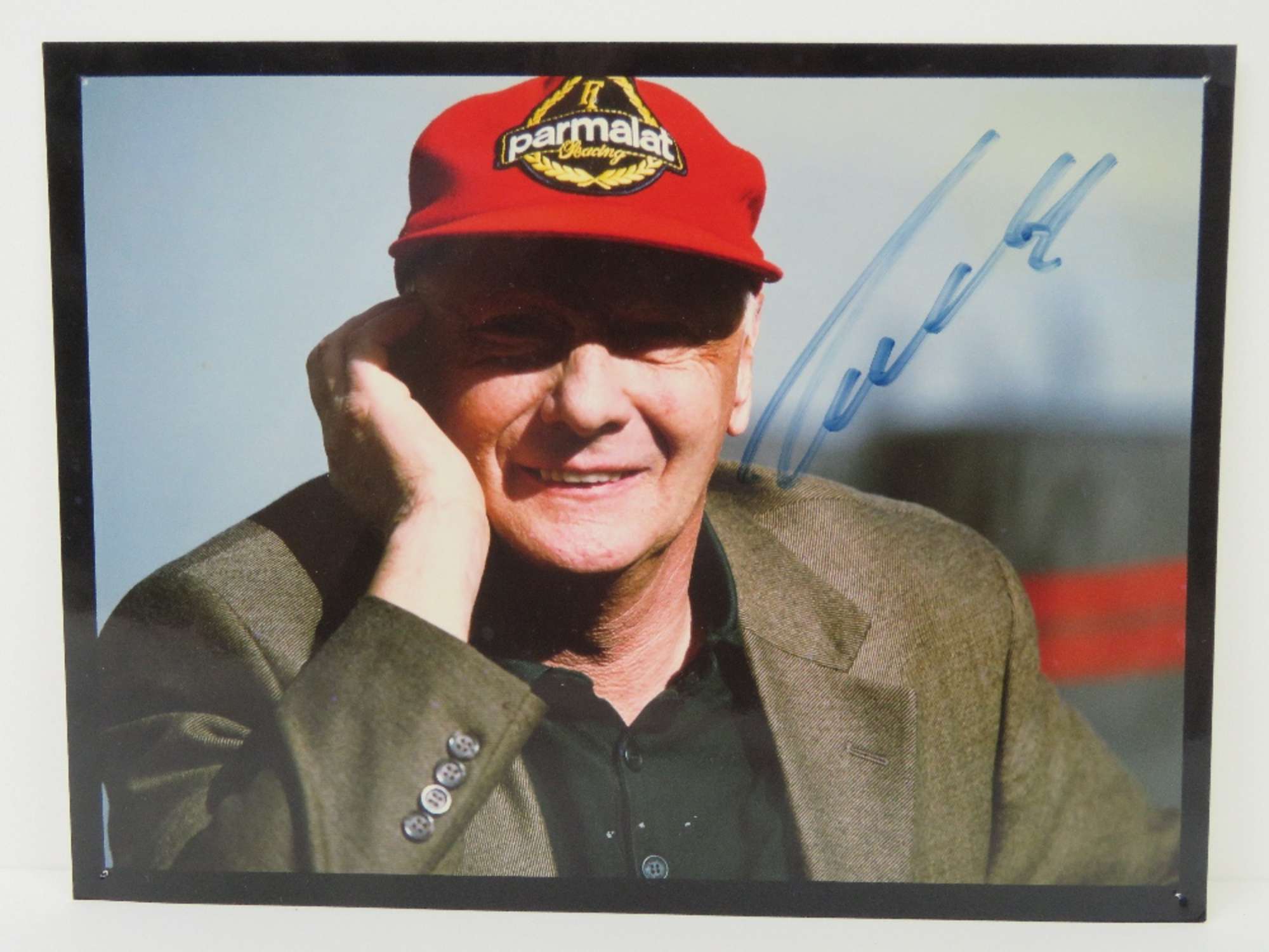Signed framed photocard of the late Niki Lauda-Sold