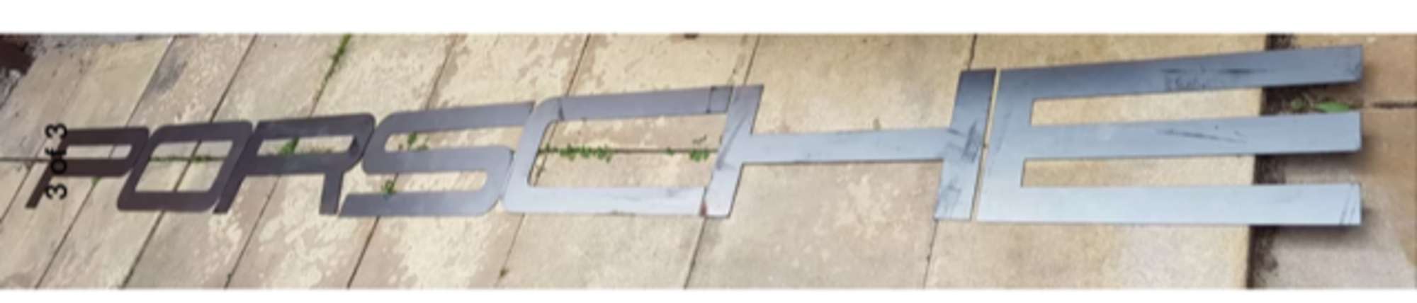 A font-correct 'Porsche hanging wall sign-Sold