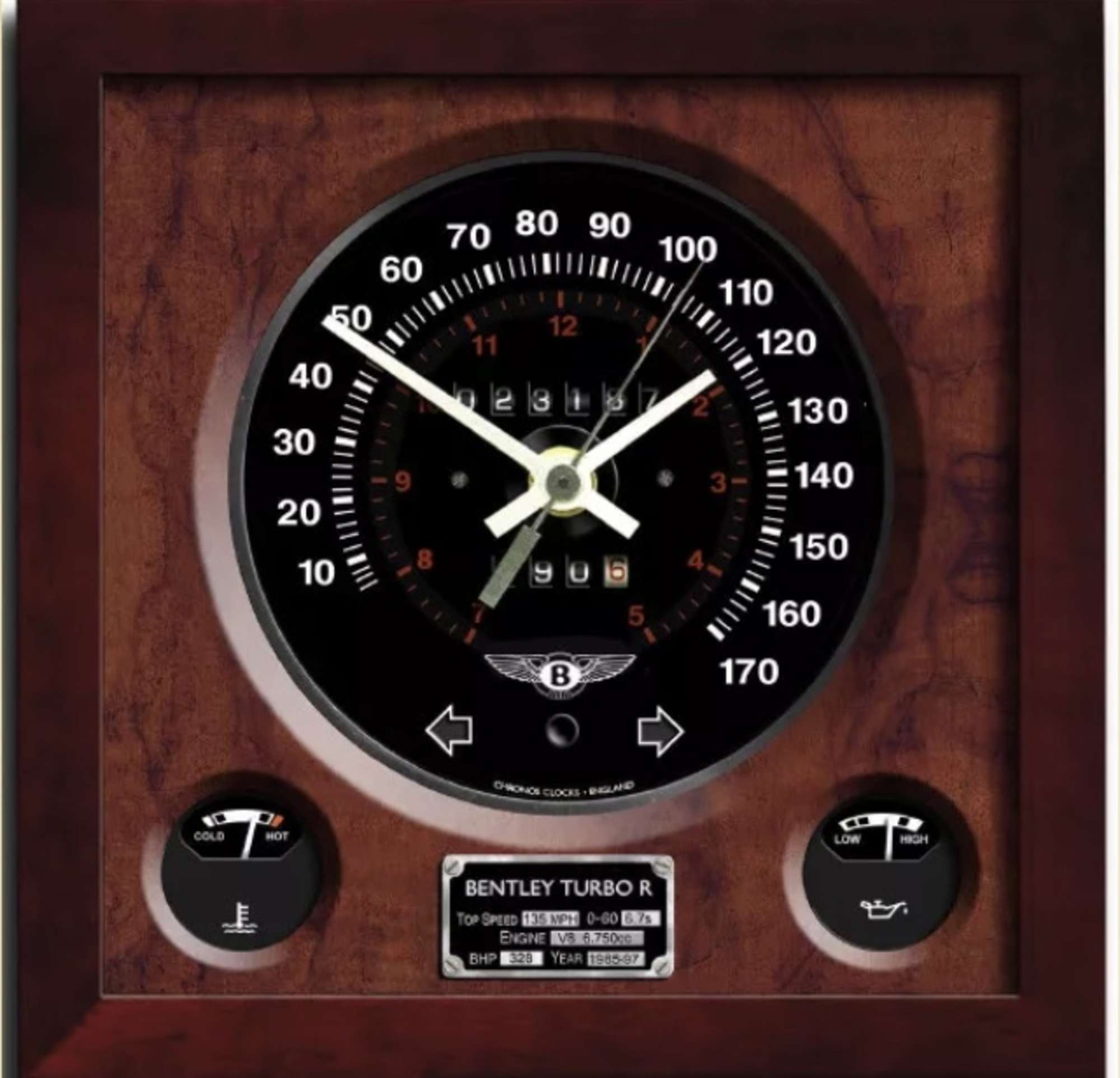 Contemporary Bentley 'Turbo R' wall clock-Sold