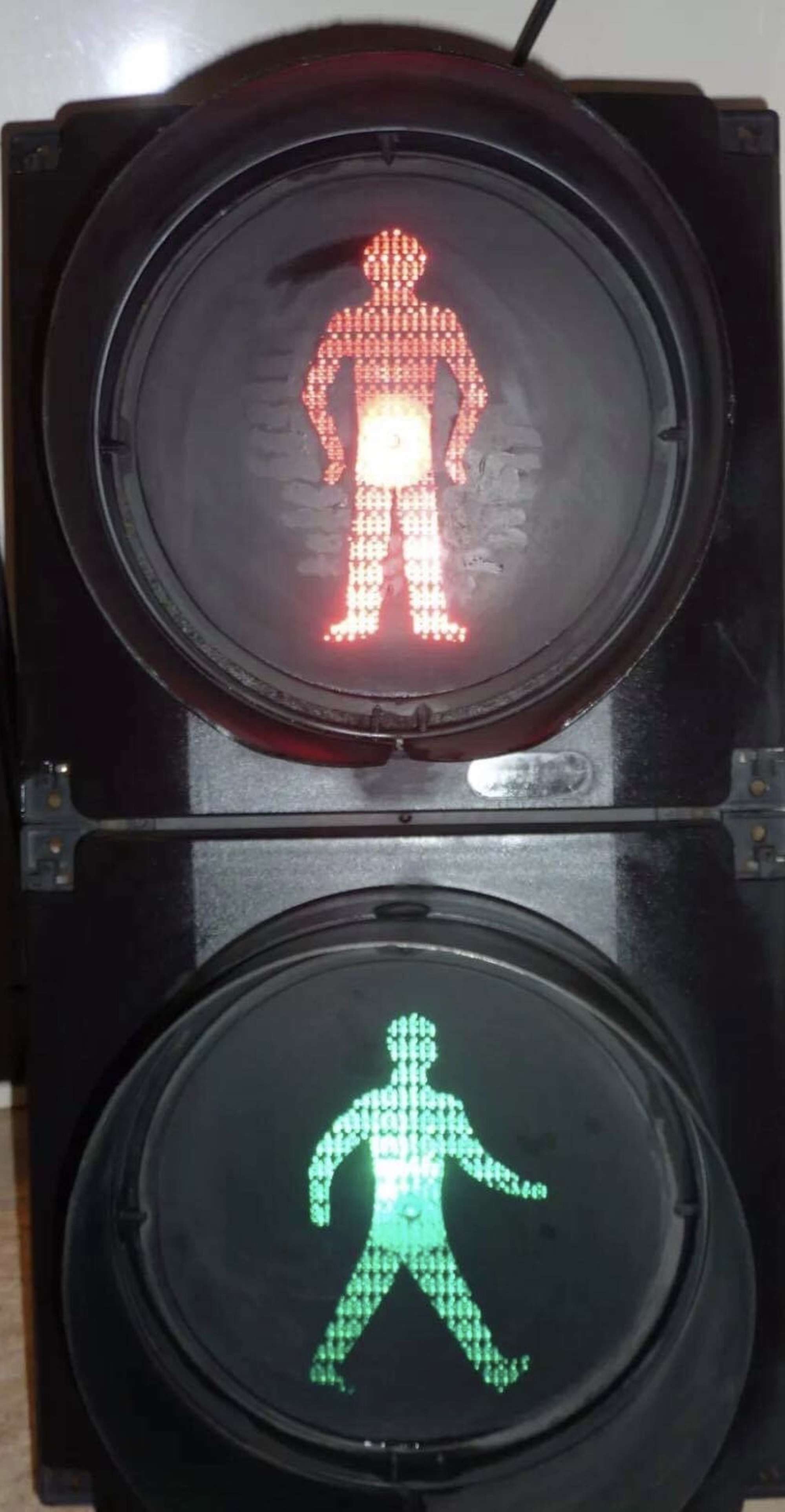 A walk-dont walk illuminated signal-Auction Lot