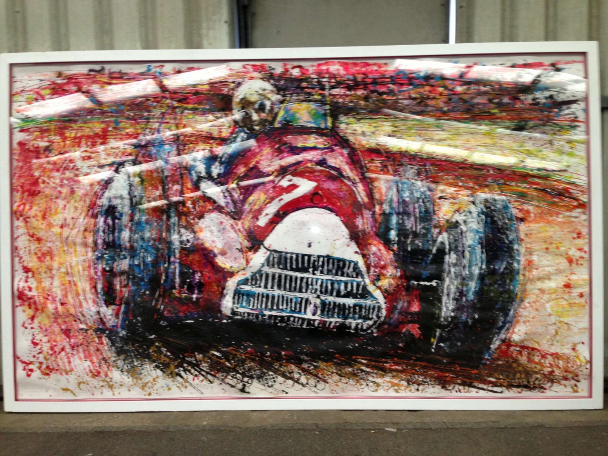 Alfa Romeo 158 Painting by unique artist, Ian Cook-Sold