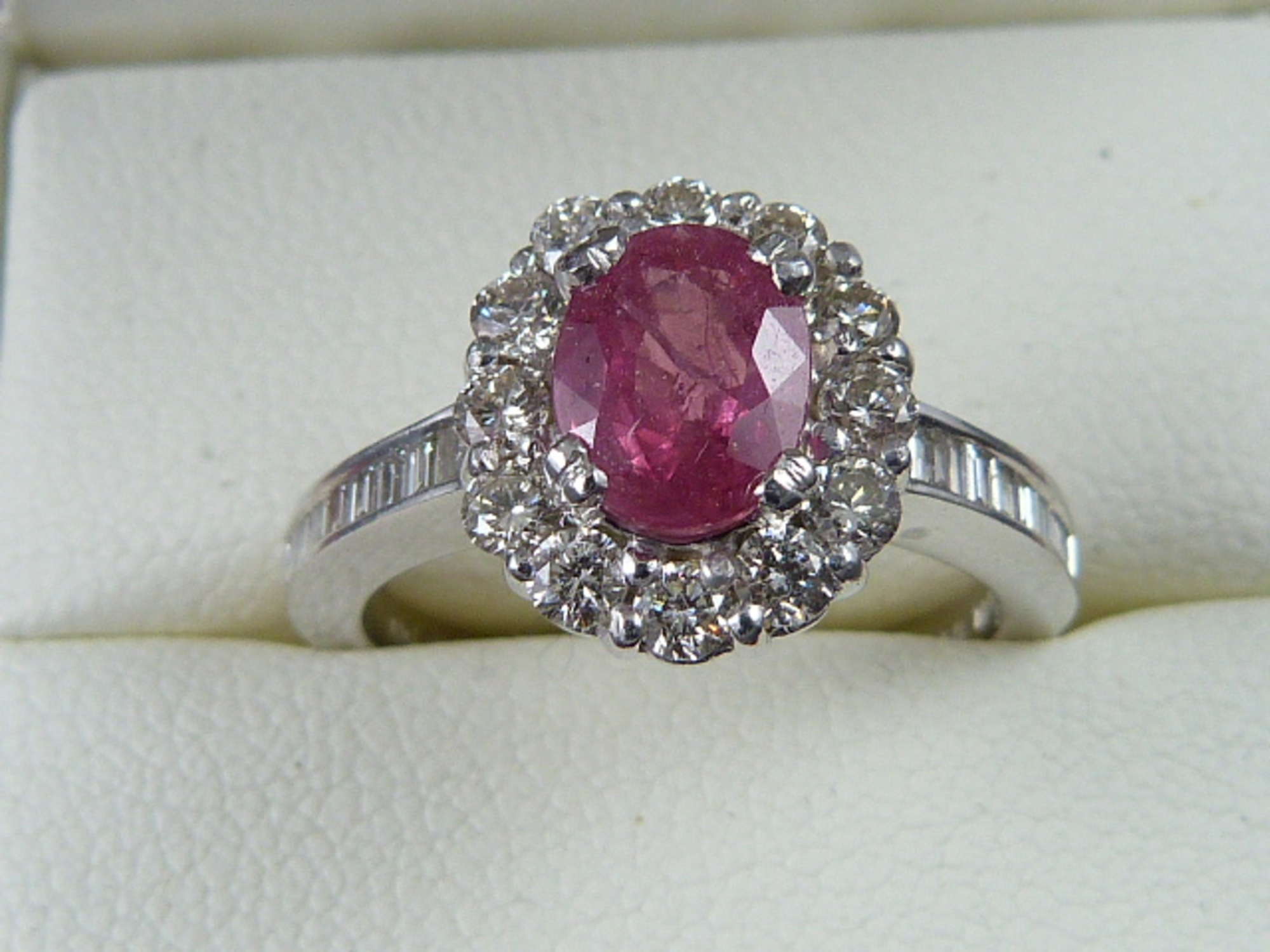 New Ruby and Diamond 18ct Gold Ring-Auction Lot
