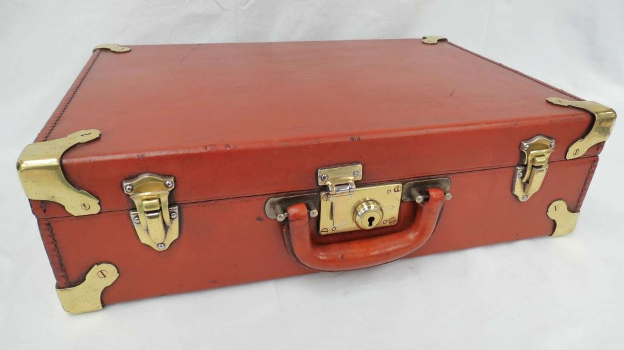 A Leather Attache Case-Auction Lot