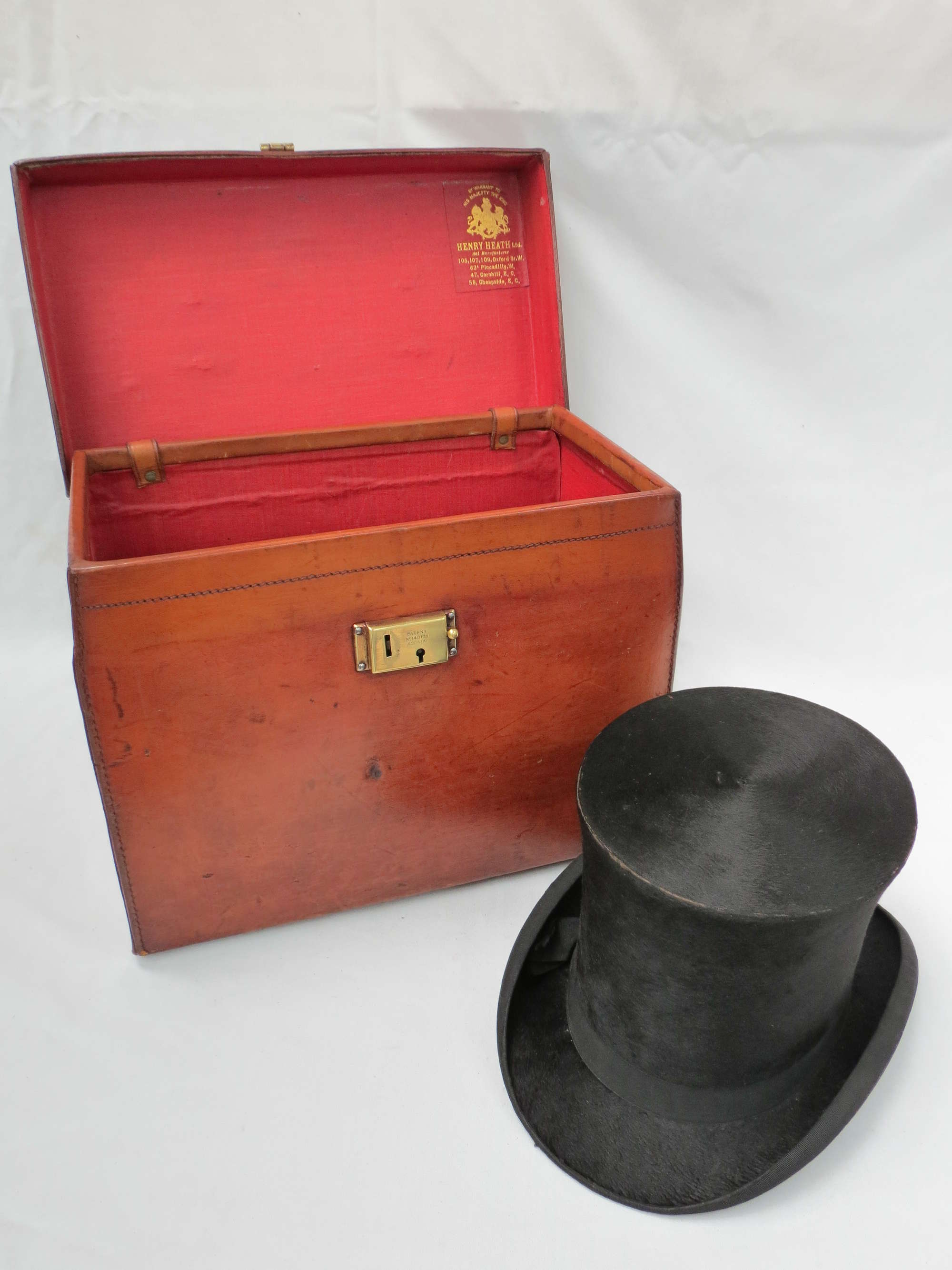 A leather Hat Box-Sold