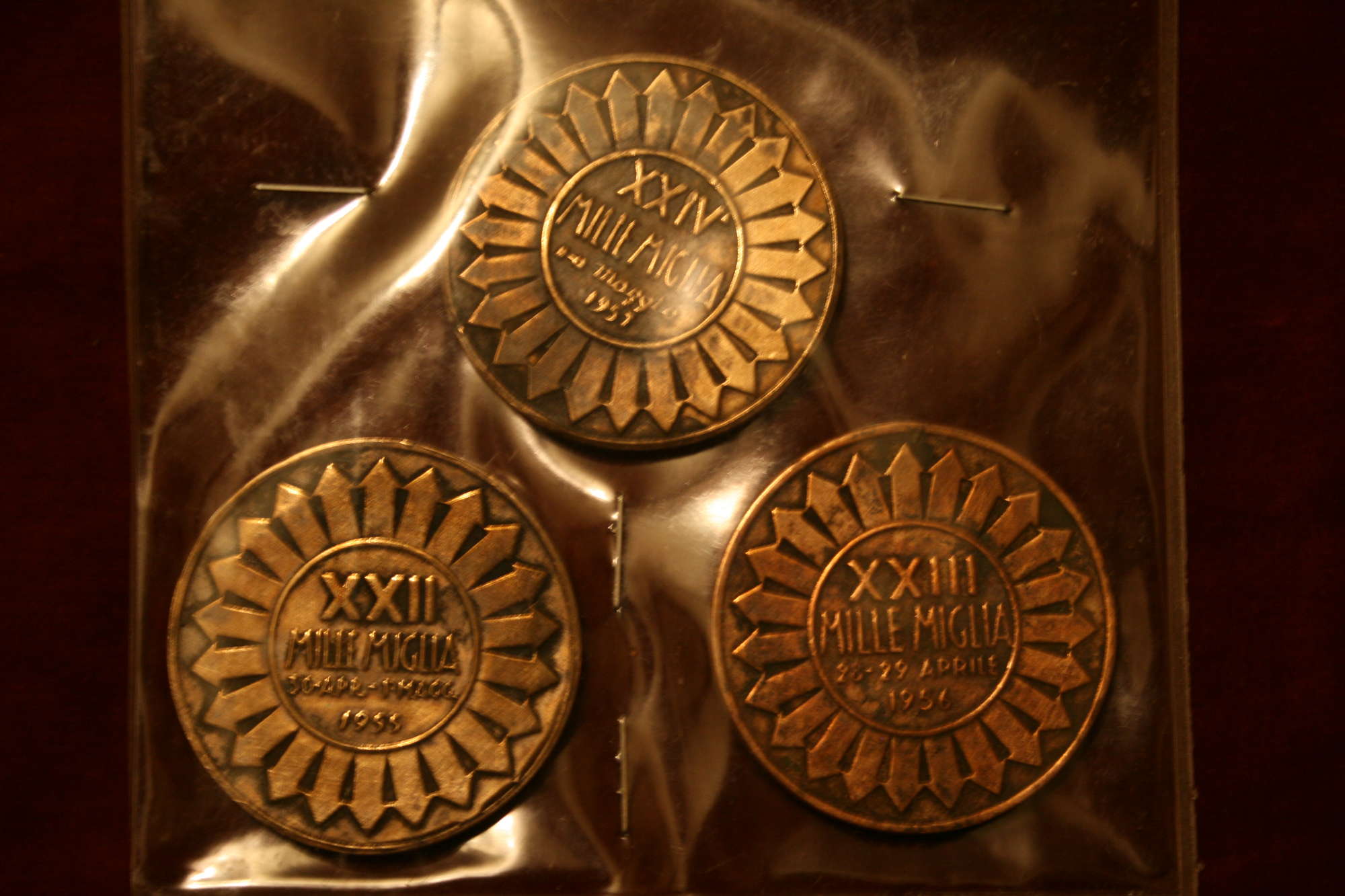 Trio of Mille Miglia Medals-Sold