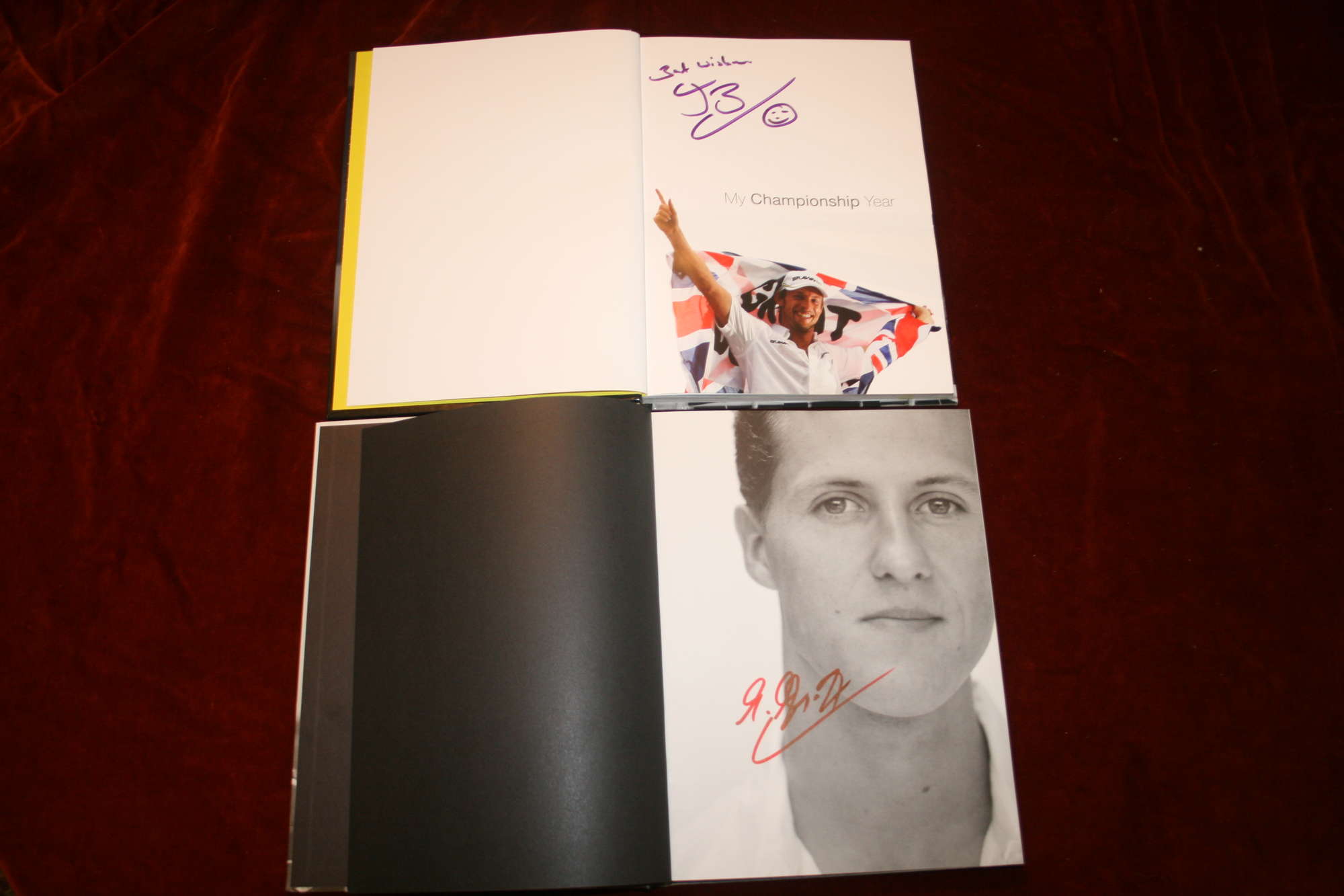 Signed Button and Schumacher Books-Sold