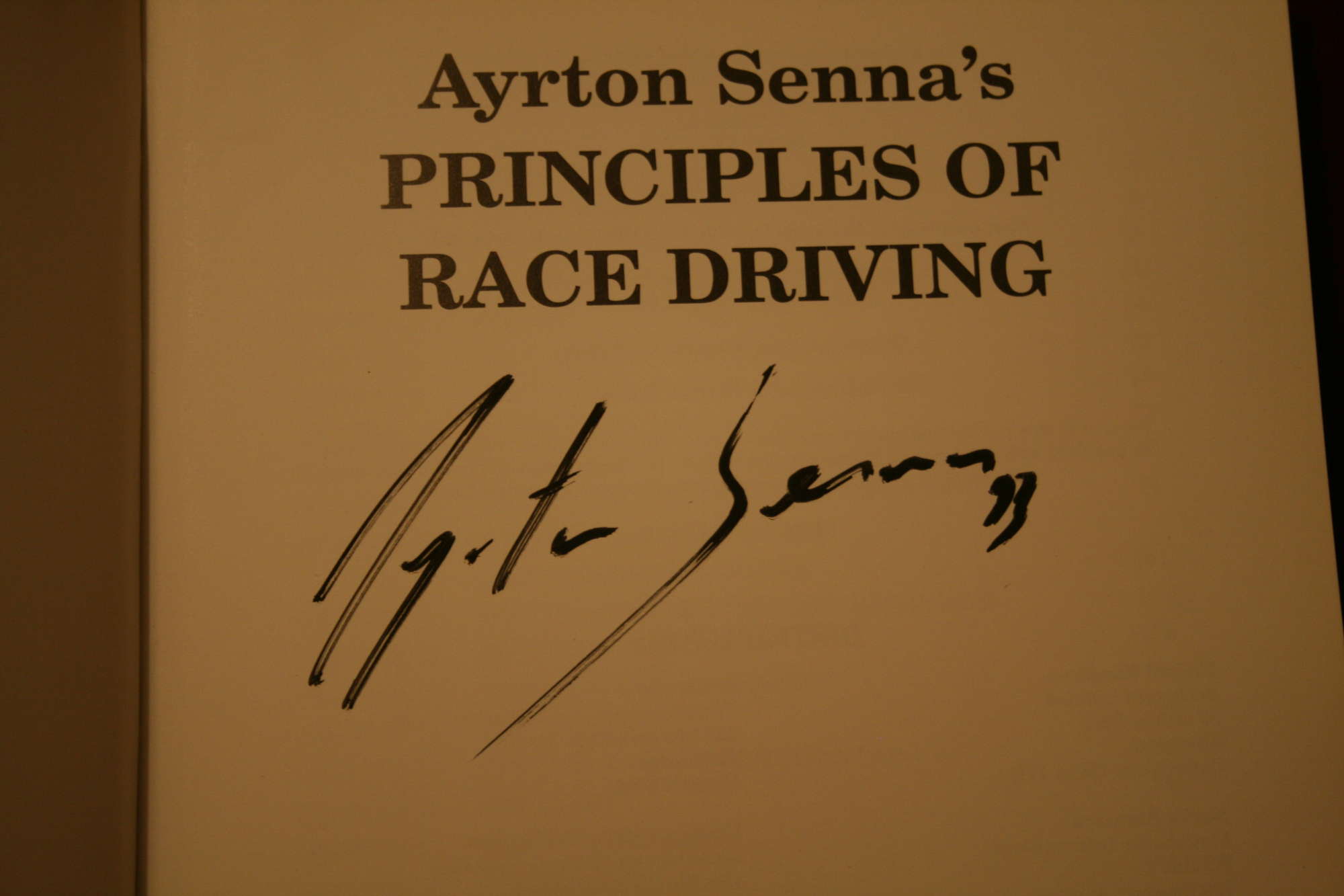 Signed Senna Book-Sold