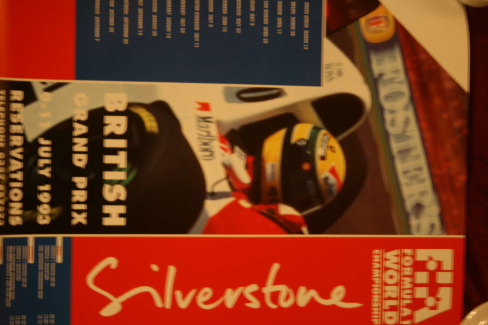 British Grand Prix 1993 Poster-Sold