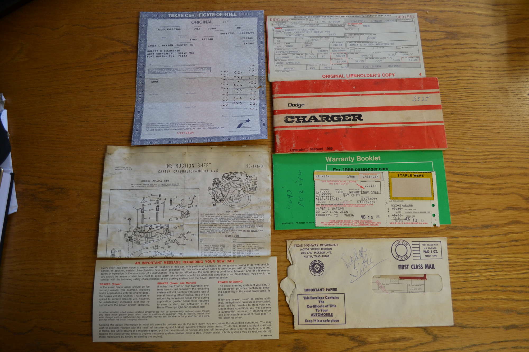 1969 Dodge Charger-RT-440 matching numbers in hibernation fo-Auction Lot