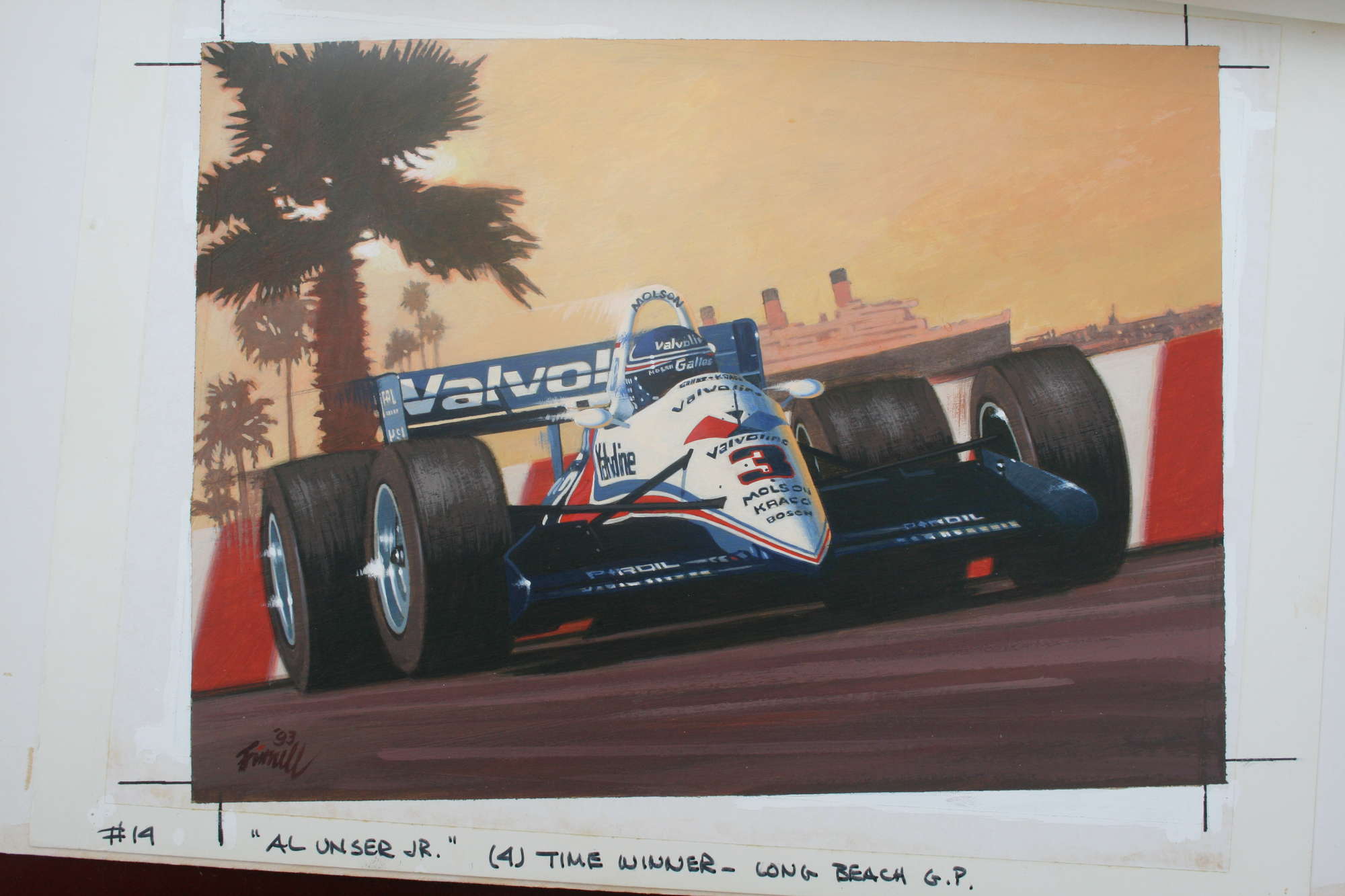 Number 14 'Al Unser Jnr'  - An Original by Finnell-Auction Lot