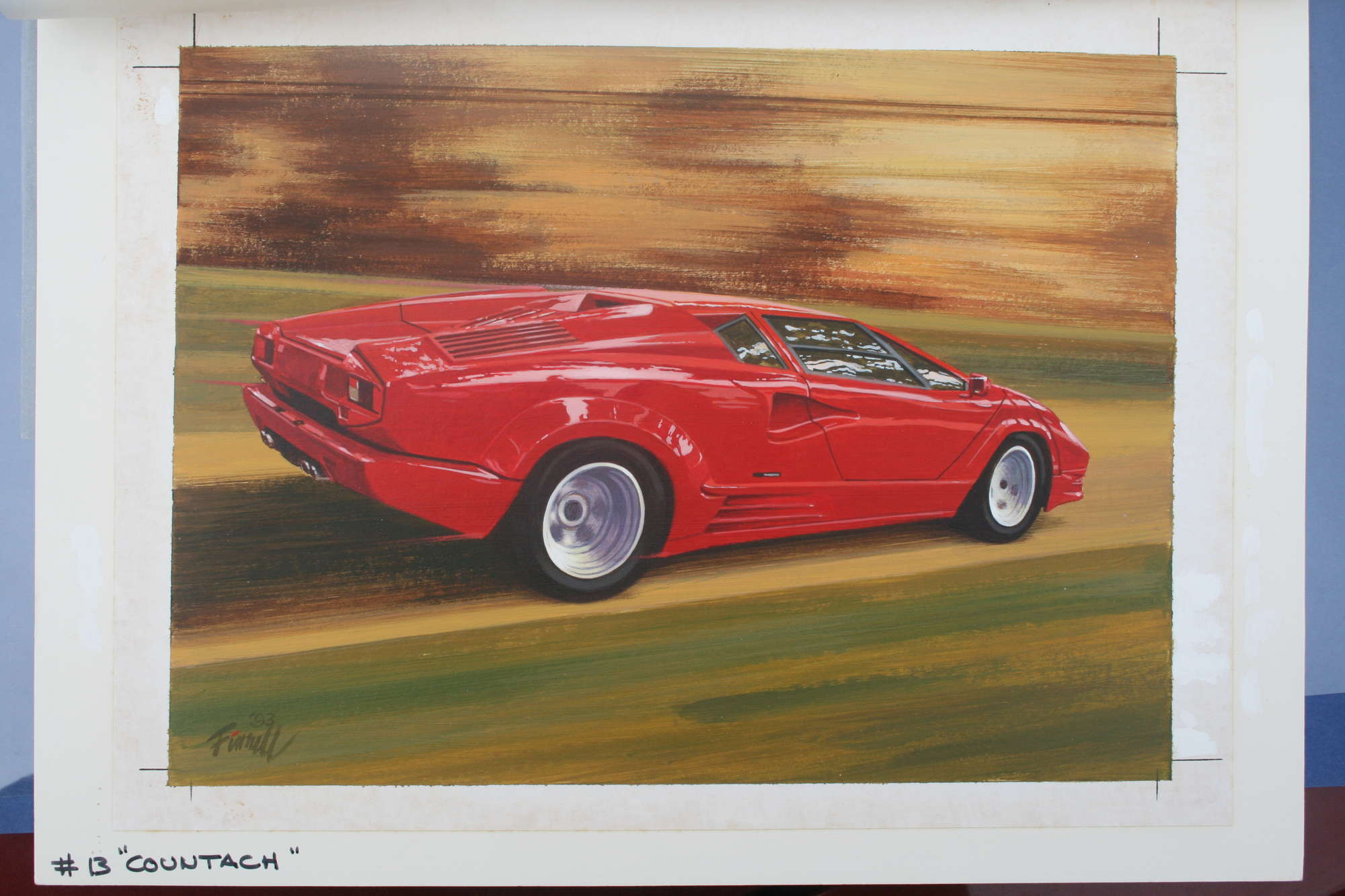Number 13 - 'Countach' - An Original by Finnell-Auction Lot