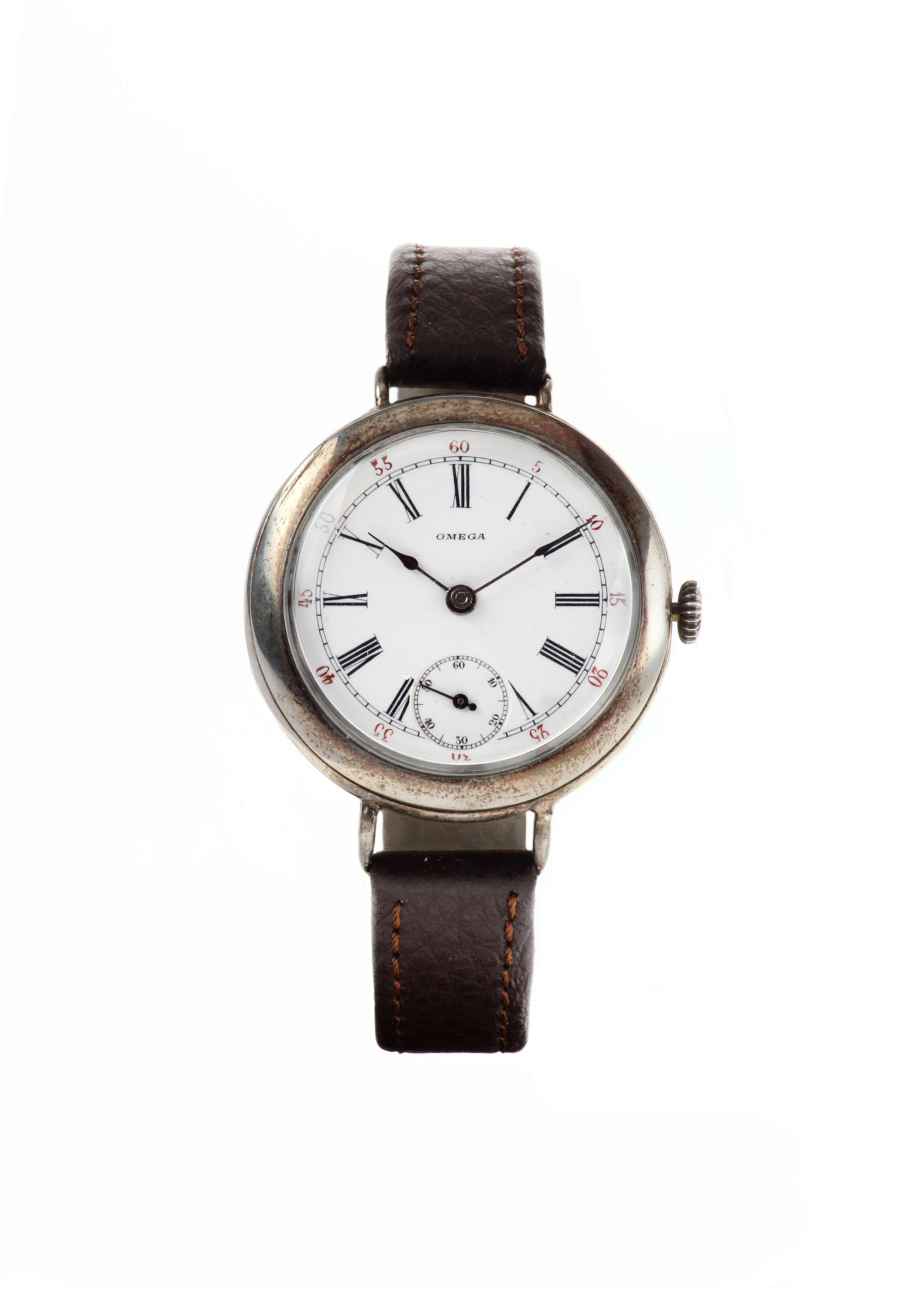 1917 Omega Silver Trench watch-Auction Lot