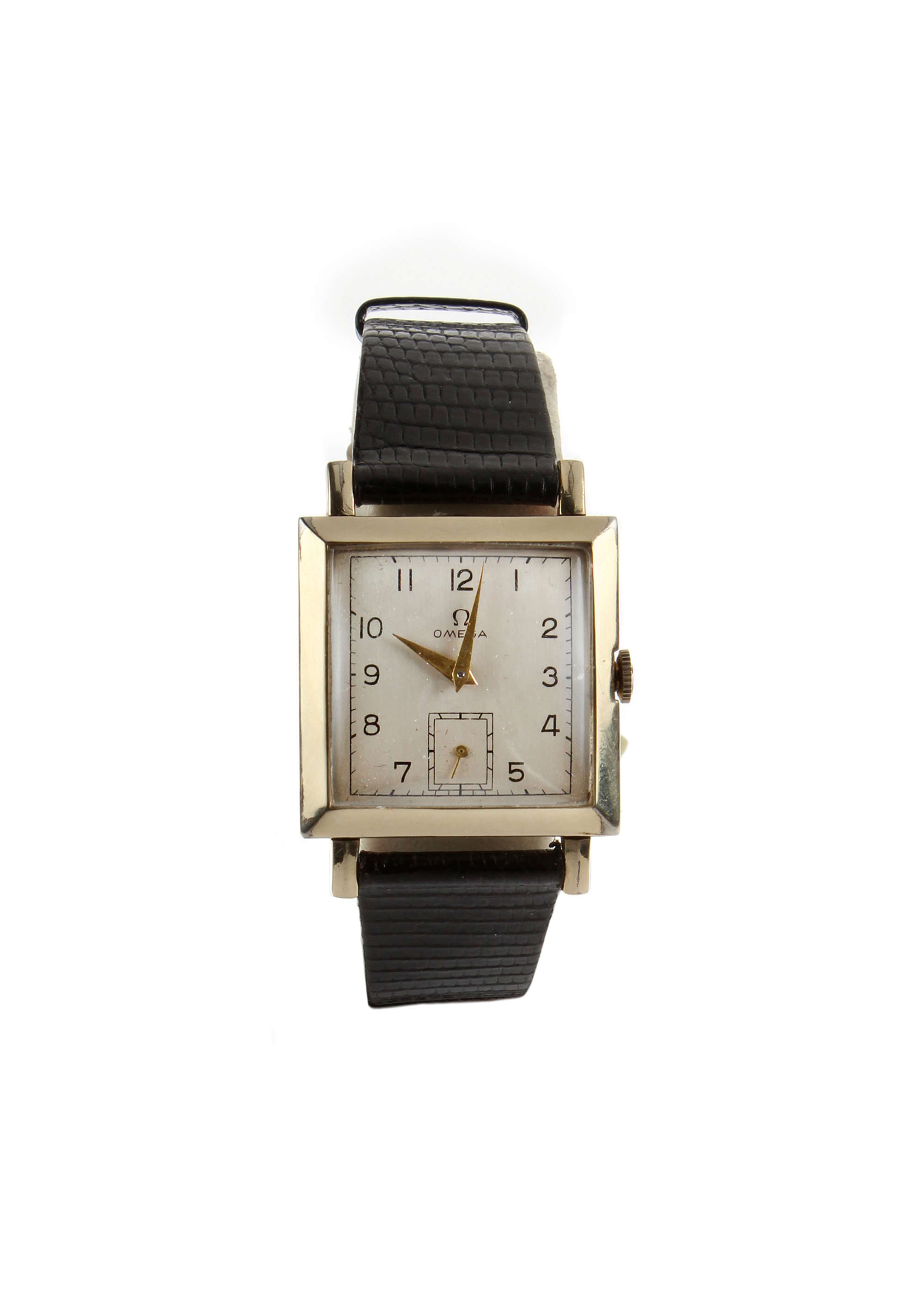 c. 1940 Omega Square manual wind 14K Gold Filled-Sold