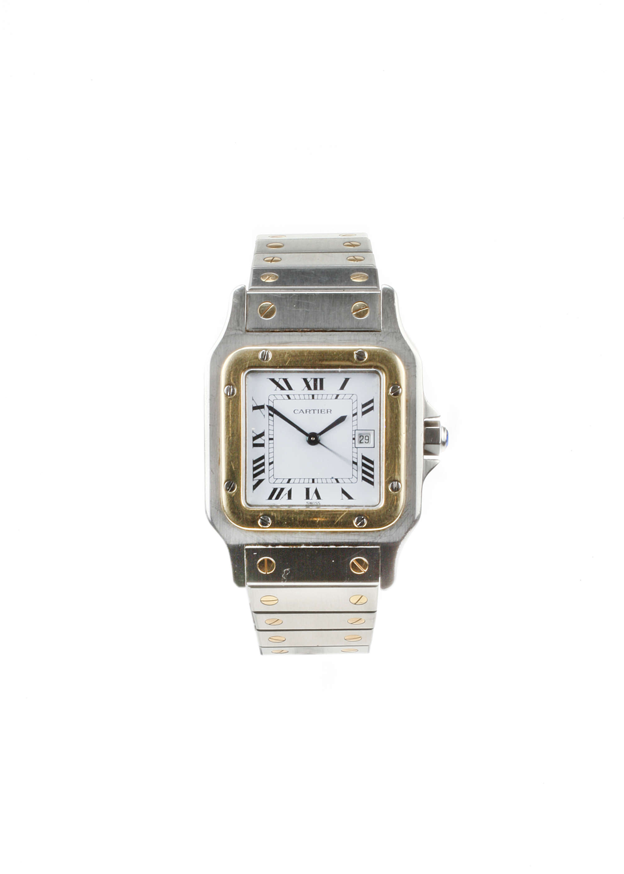 c.2000 Cartier Santos Bi-Metal Automatic-Auction Lot