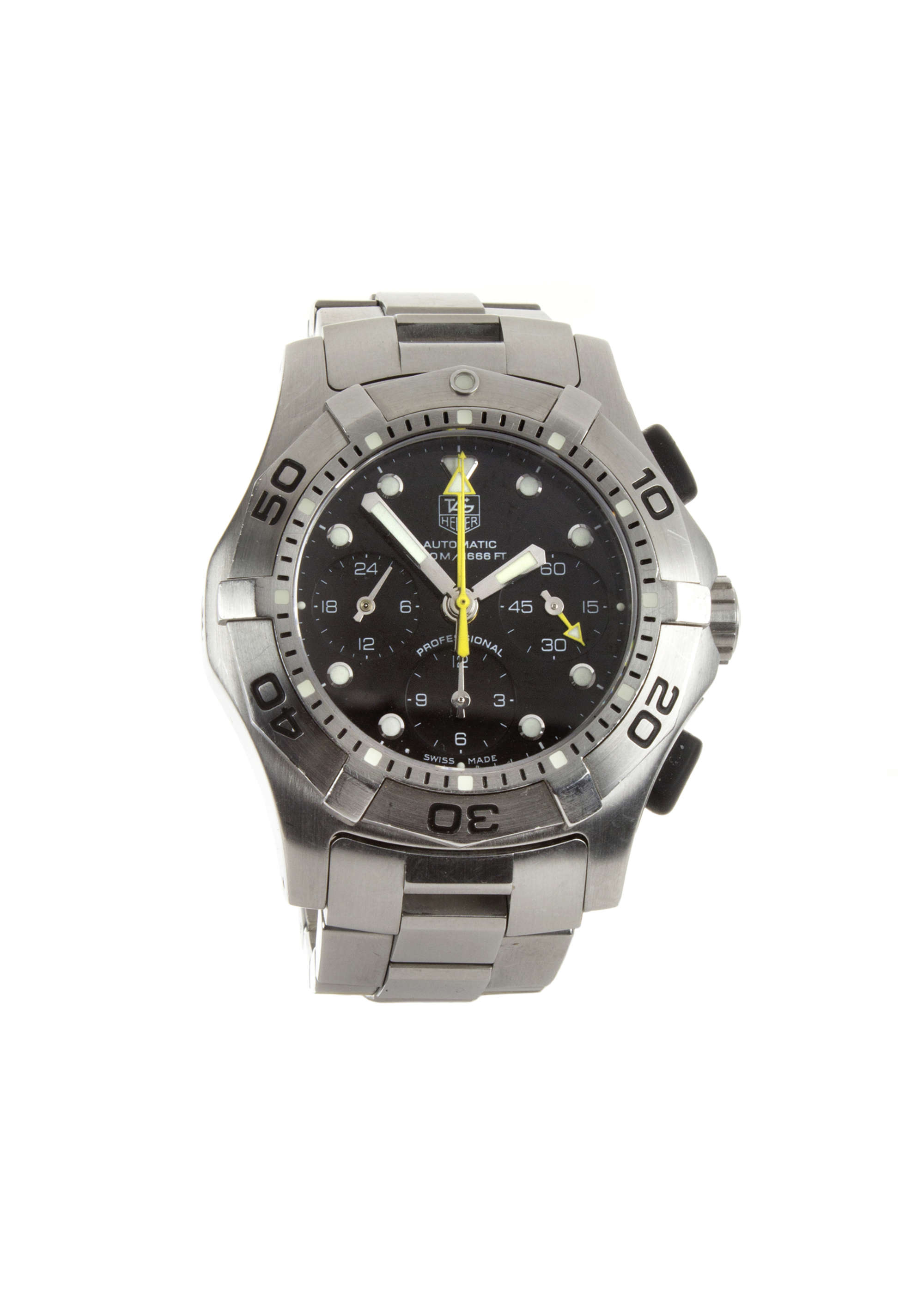 **REGRETFULLY WITHDRAWN** C.2002 Tag Heuer Aqua-Graph Profes-Auction Lot